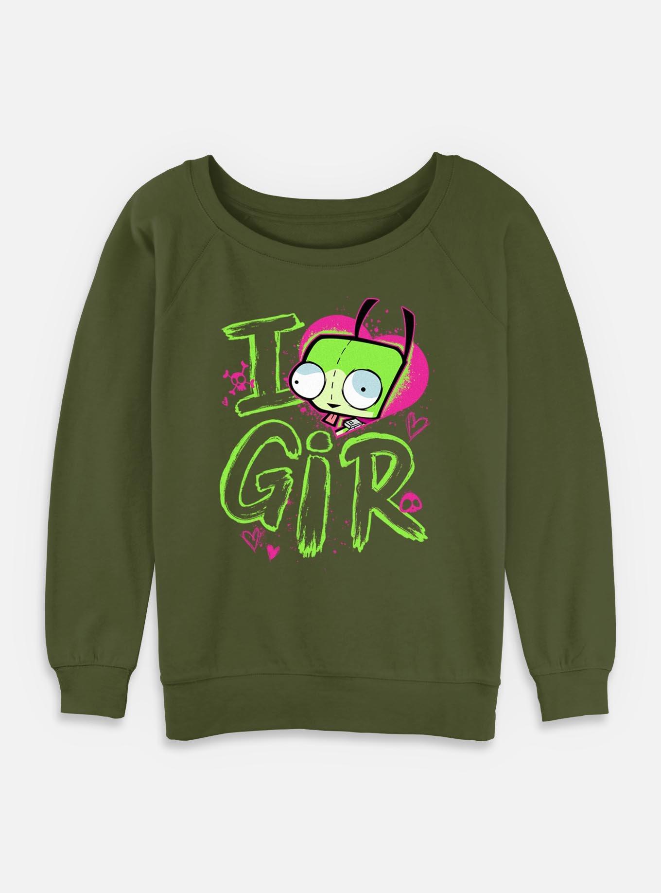 Invader ZIM Love Gir Girls Slouchy Sweatshirt, , hi-res