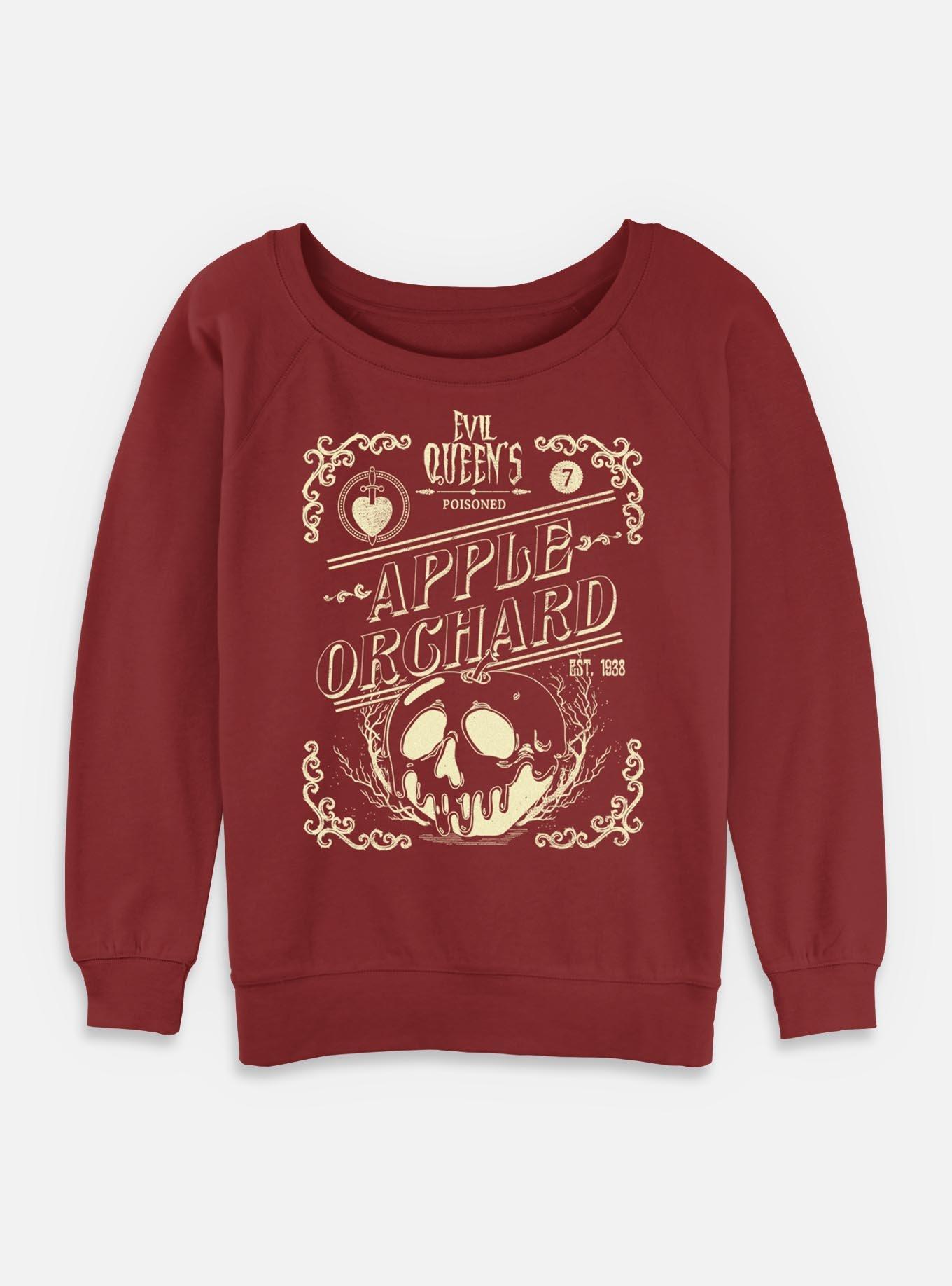 Disney Villains Evil Queen Apple Ochard Girls Slouchy Sweatshirt