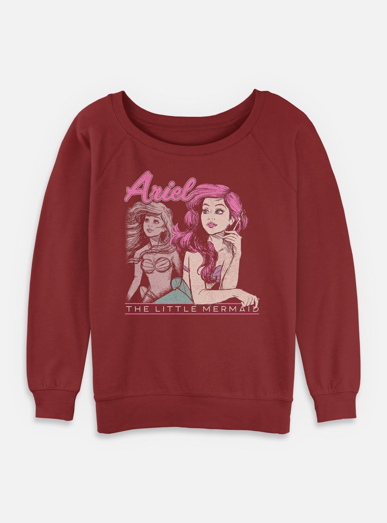 Disney The Little Mermaid Ariel Girls Slouchy Sweatshirt, , hi-res