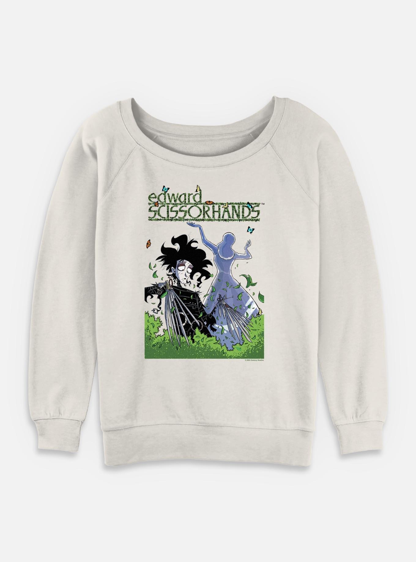 Edward Scissorhands Poster Girls Slouchy Sweatshirt, , hi-res