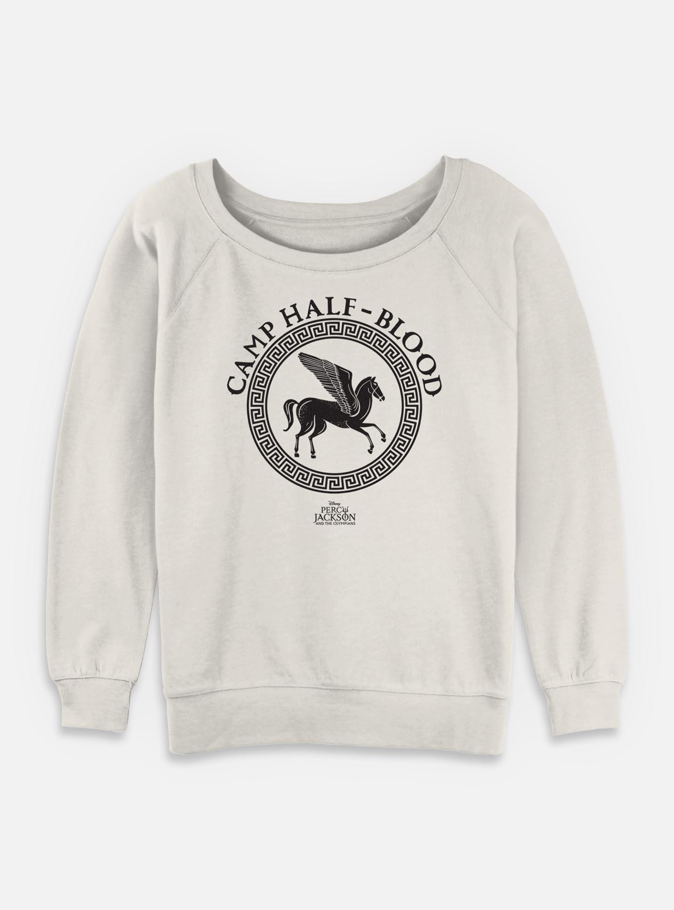 Percy Jackson Camp Badge Girls Slouchy Sweatshirt