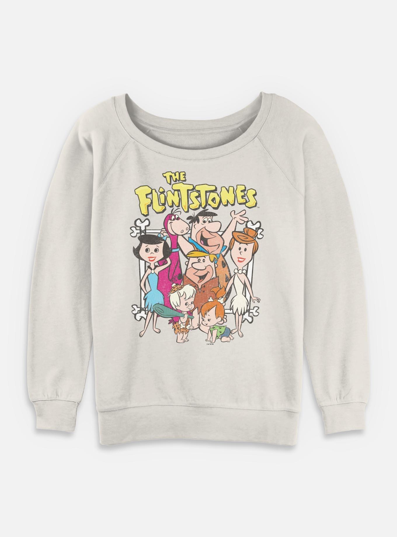 The Flintstones Family Girls Slouchy Sweatshirt