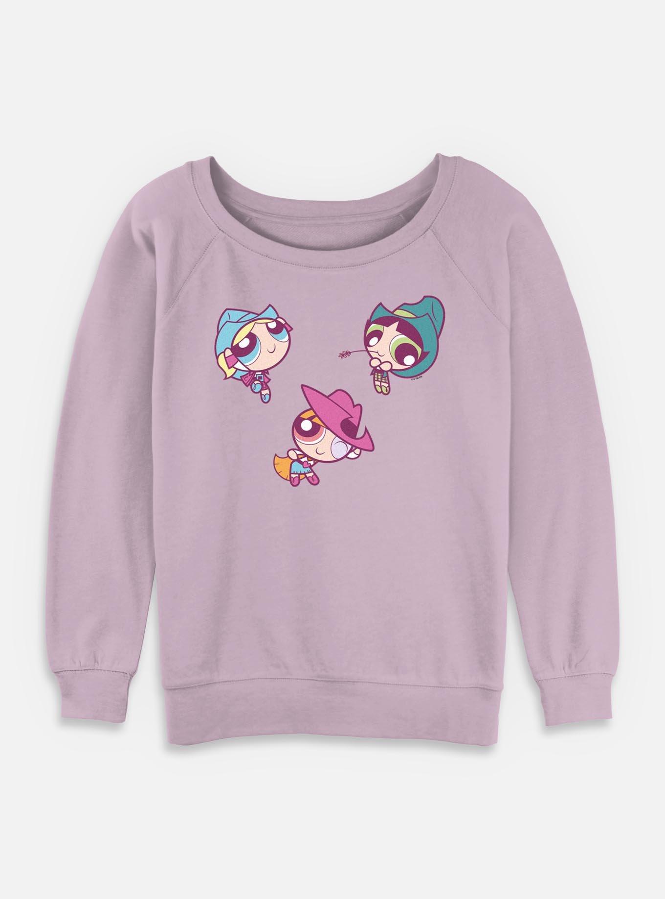 The Powerpuff Girls Rodeo Girls Slouchy Sweatshirt, , hi-res