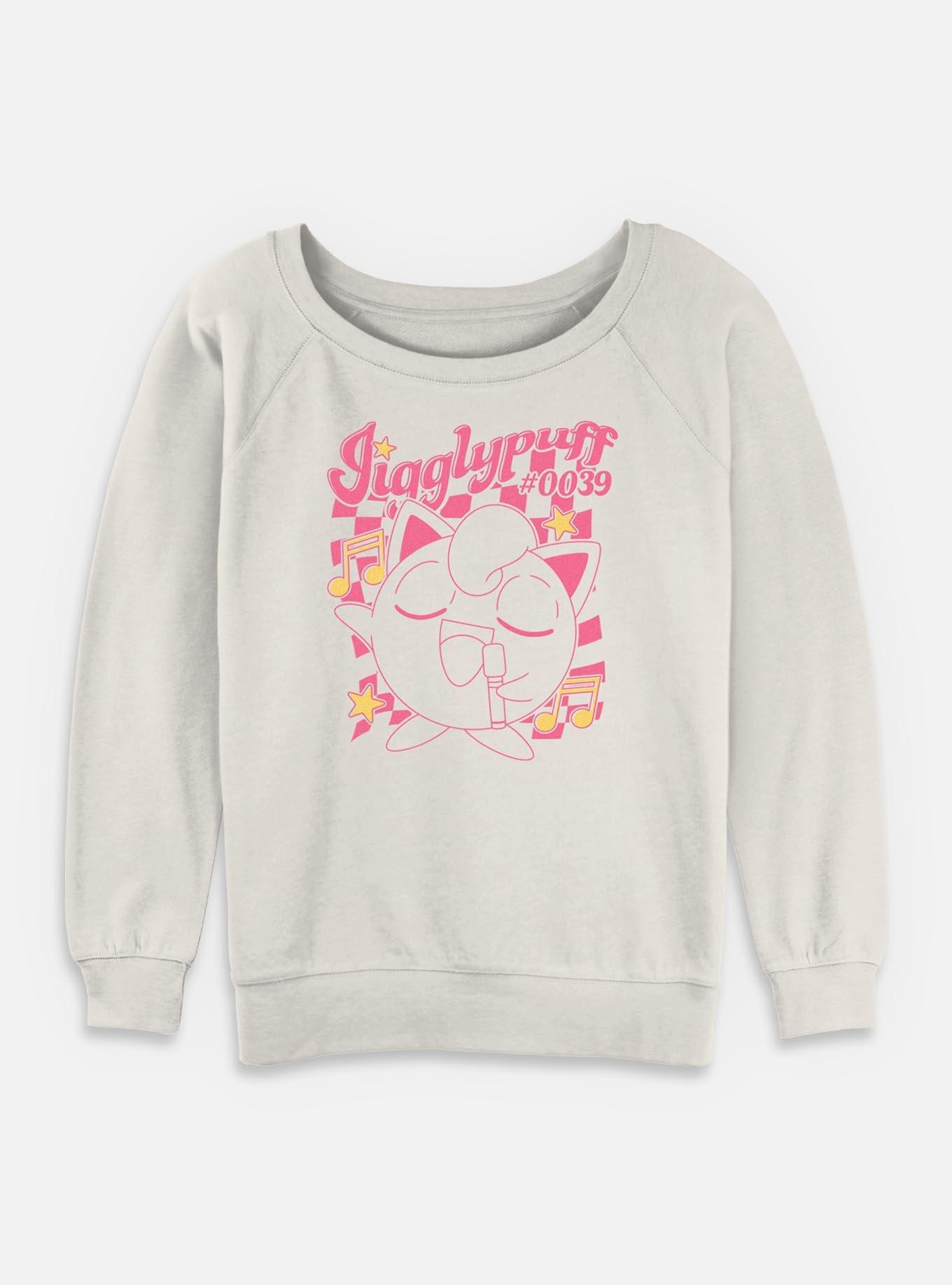 Pokemon Jigglypuff Sings Girls Slouchy Sweatshirt