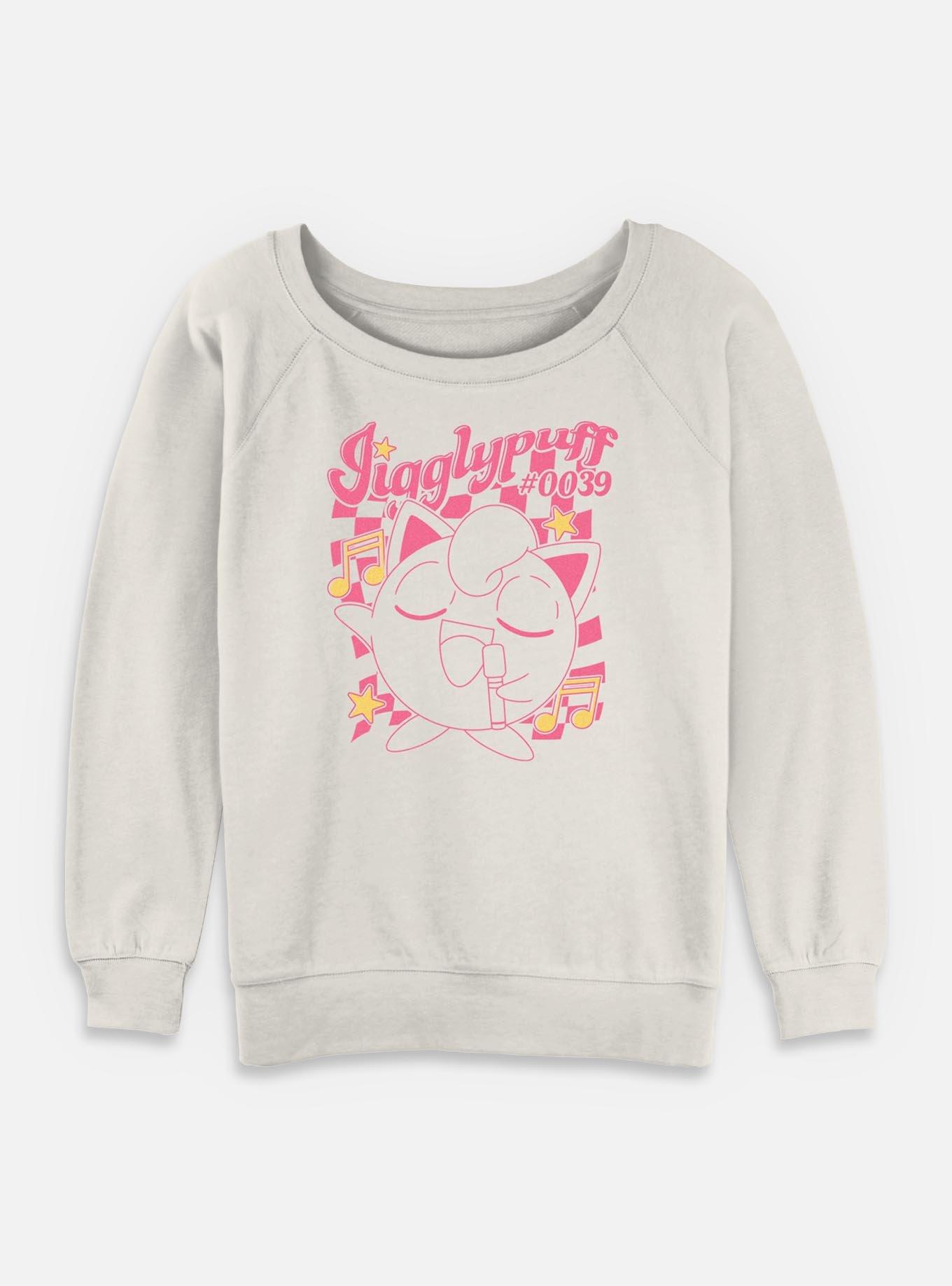 Pokemon Jigglypuff Sings Girls Slouchy Sweatshirt, , hi-res