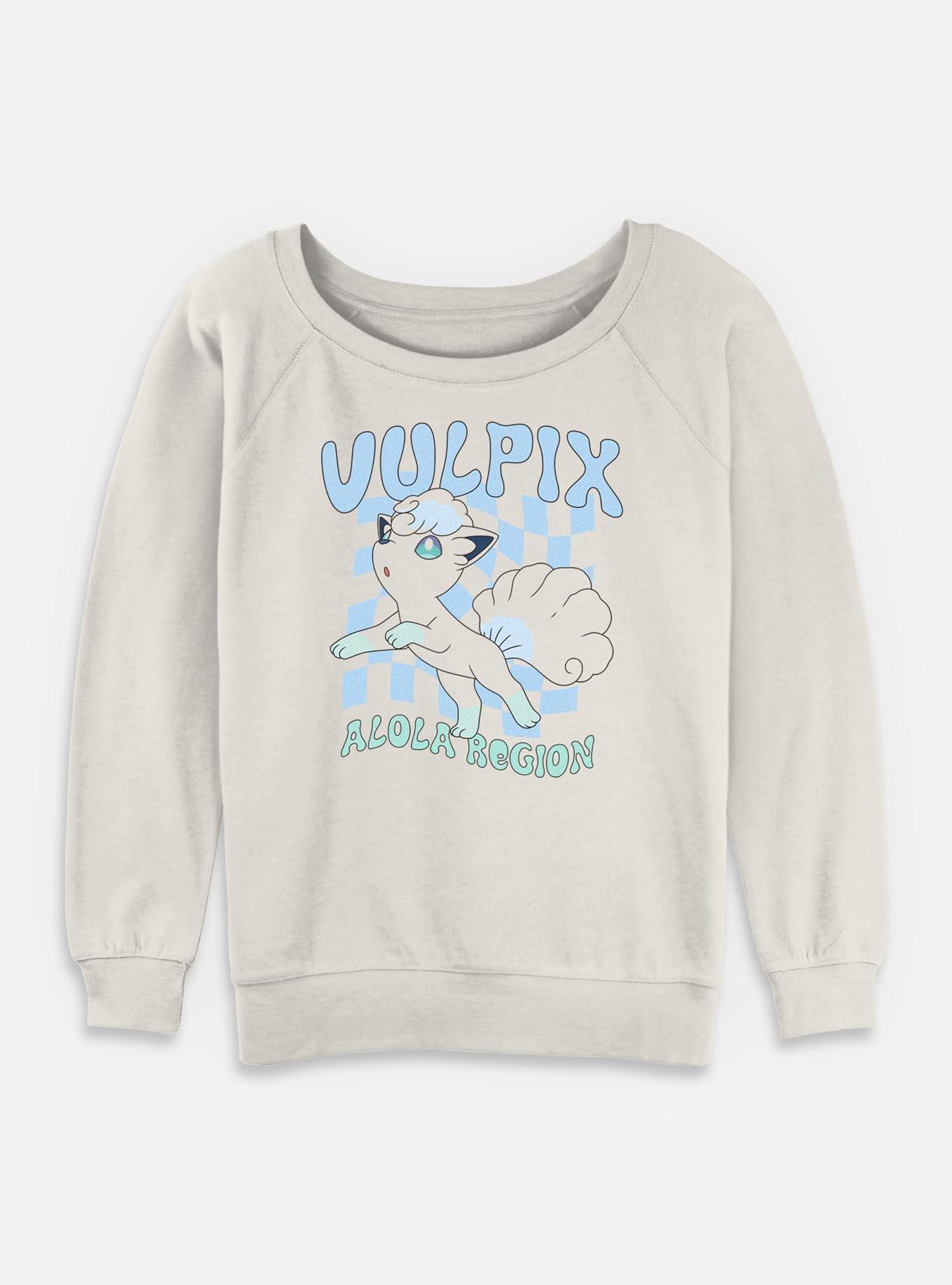 Pokemon Vulpix Girls Slouchy Sweatshirt
