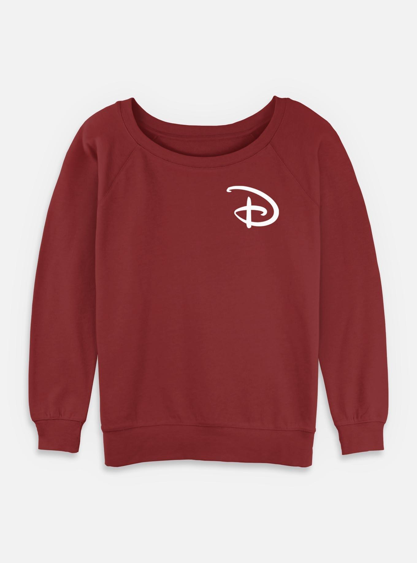 Disney D Pocket Girls Slouchy Sweatshirt