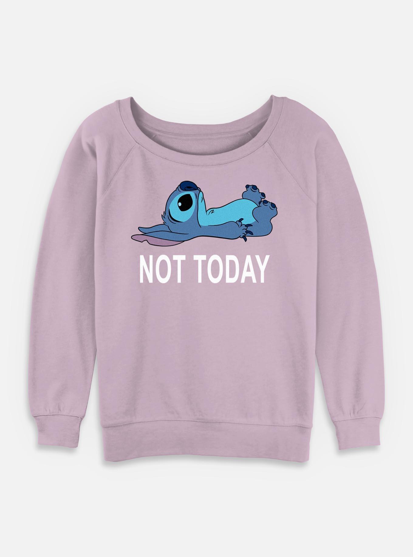 Disney Lilo & Stitch Not Today Girls Slouchy Sweatshirt, , hi-res