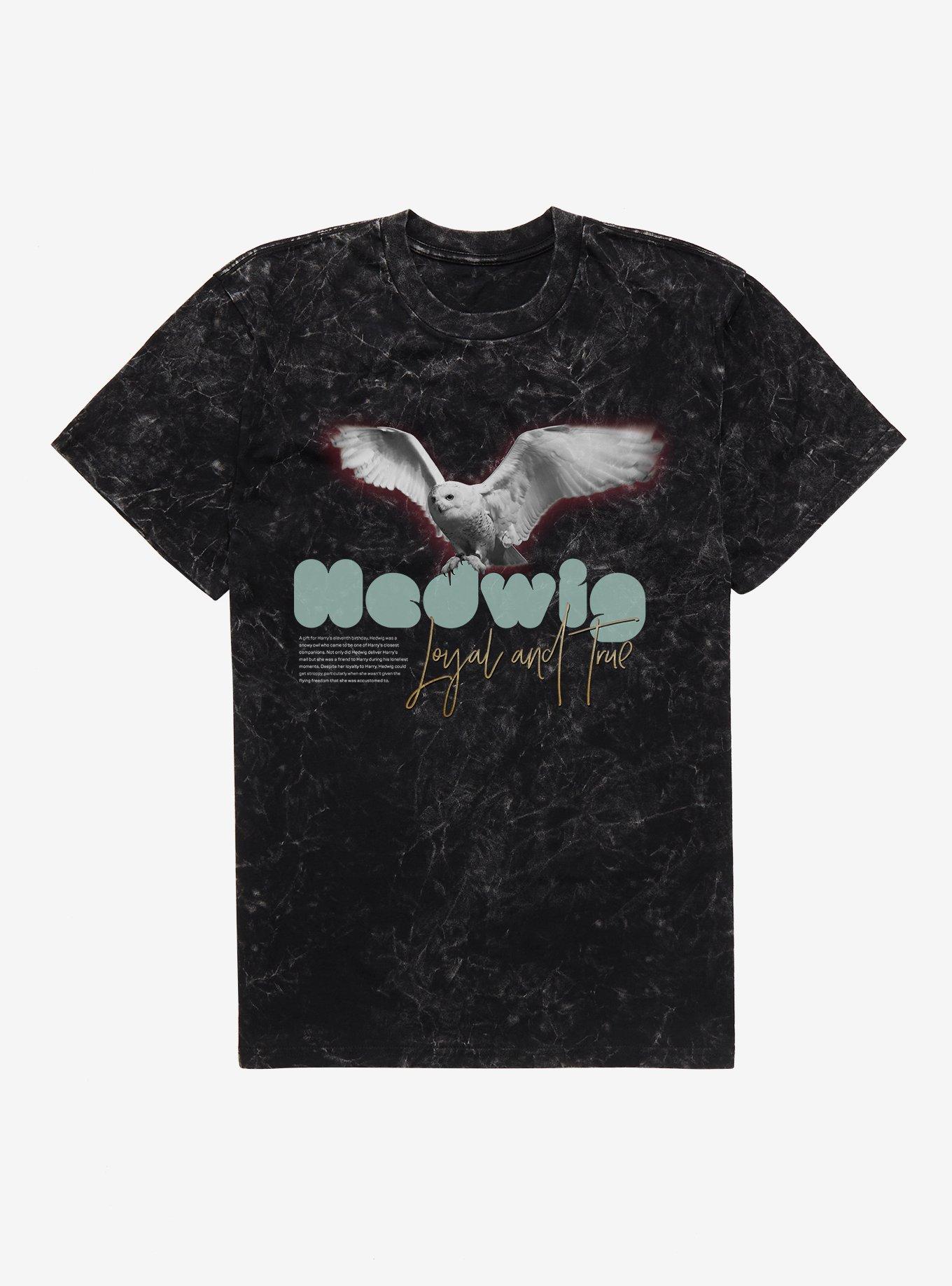 Harry Potter Hedwig Loyal Mineral Wash T-Shirt, , hi-res