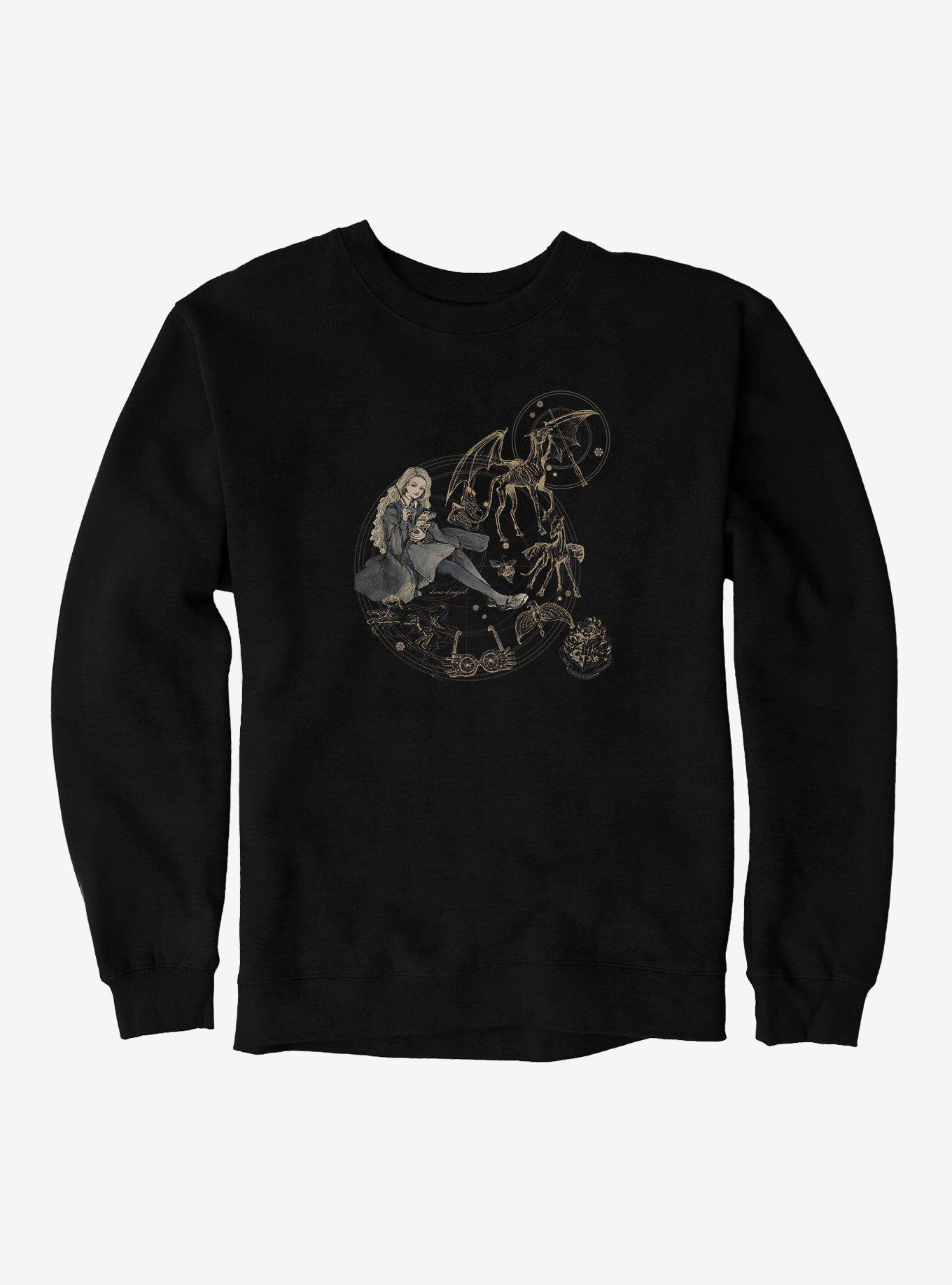 Harry Potter Luna Lovegood Beasts Sweatshirt, BLACK, hi-res