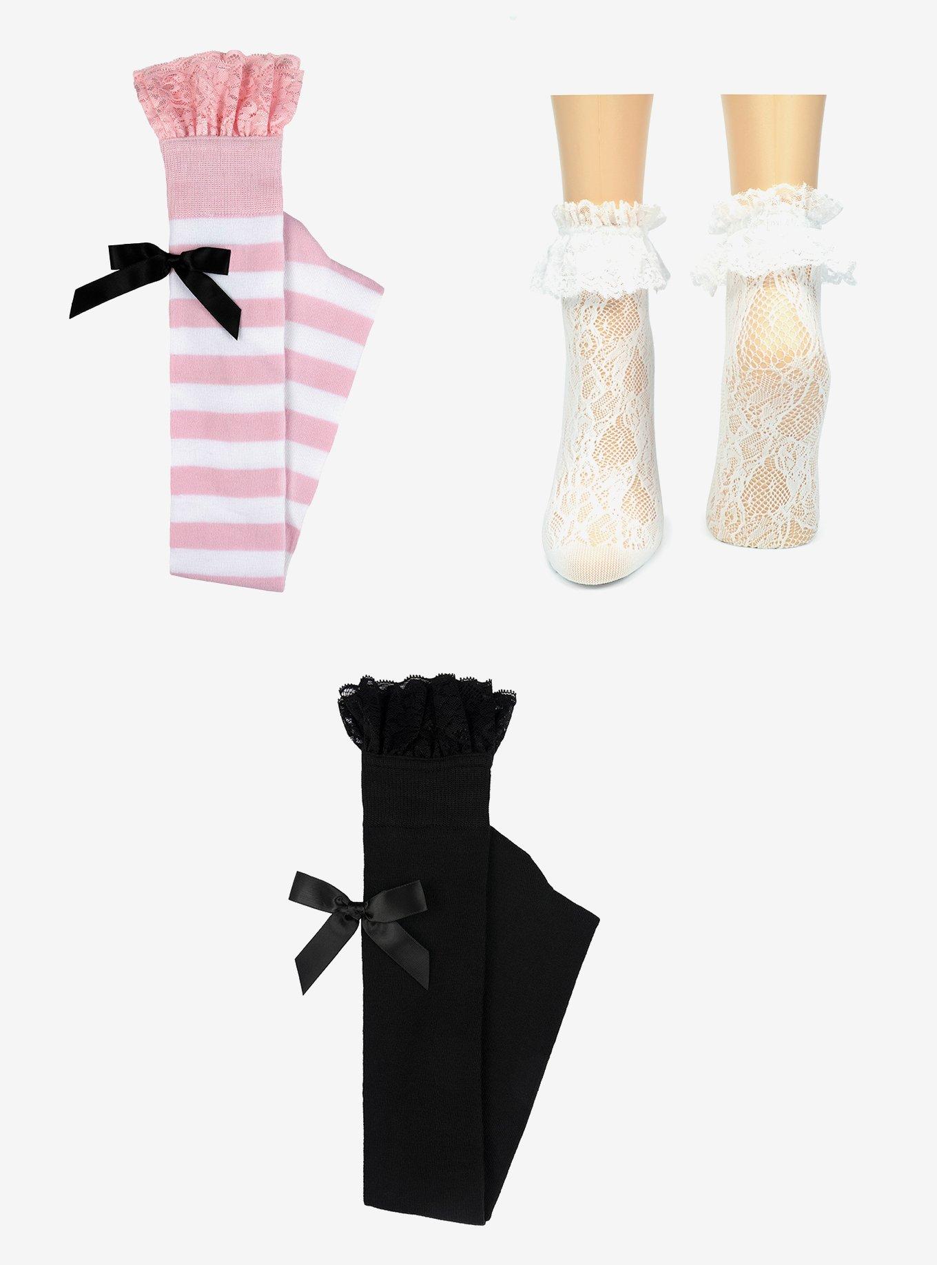 PINK! 3-Pair Socks, , hi-res