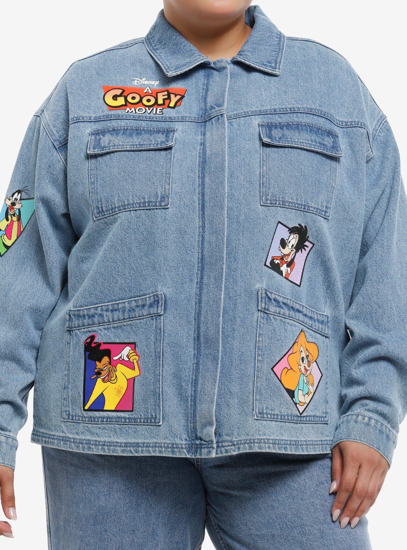 Her Universe Disney A Goofy Movie Characters Girls Denim Jacket Plus Size, , hi-res