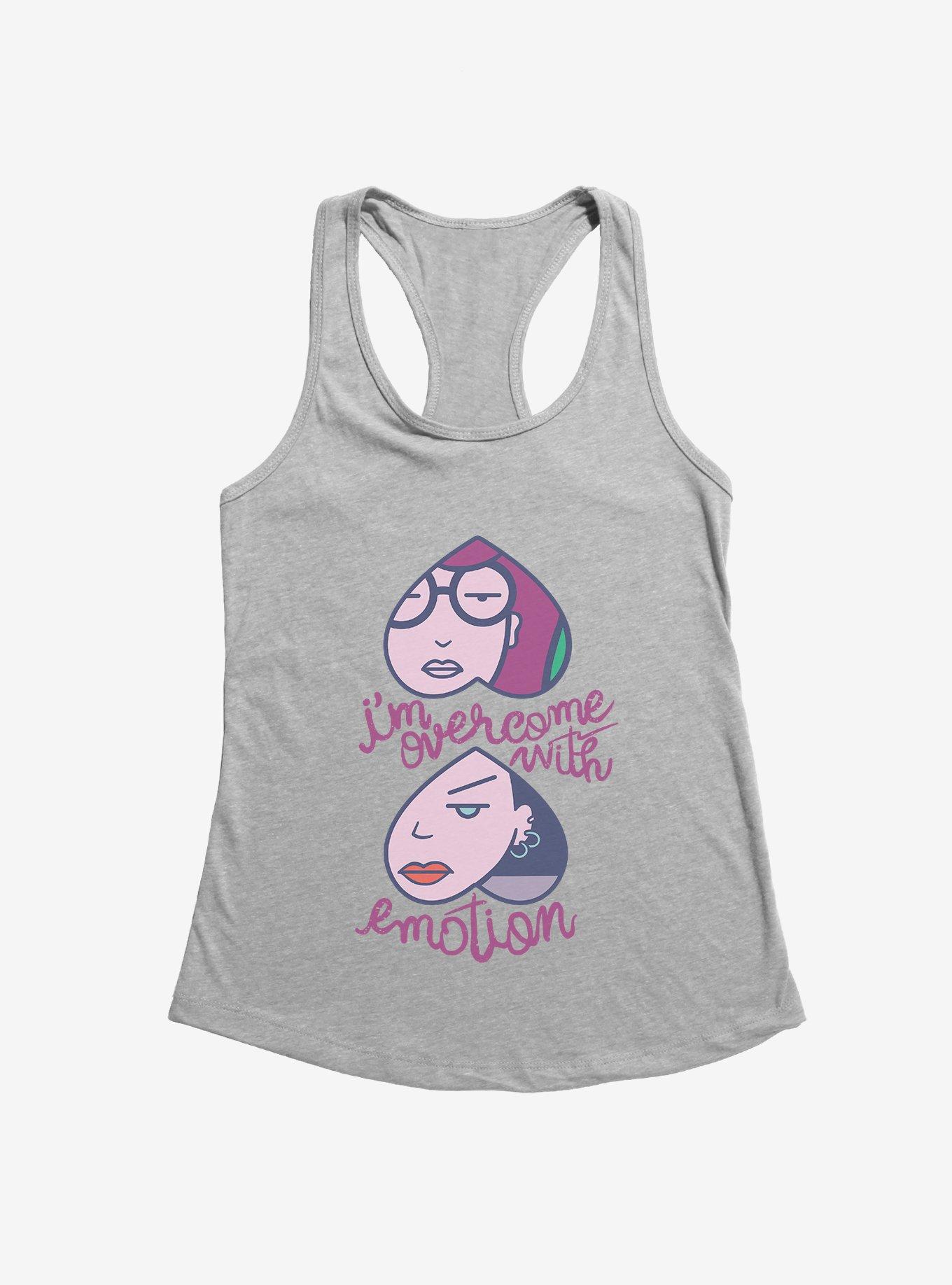 Daria I'm Overcome With Emotion BFF Hearts Girls Tank, HEATHER, hi-res