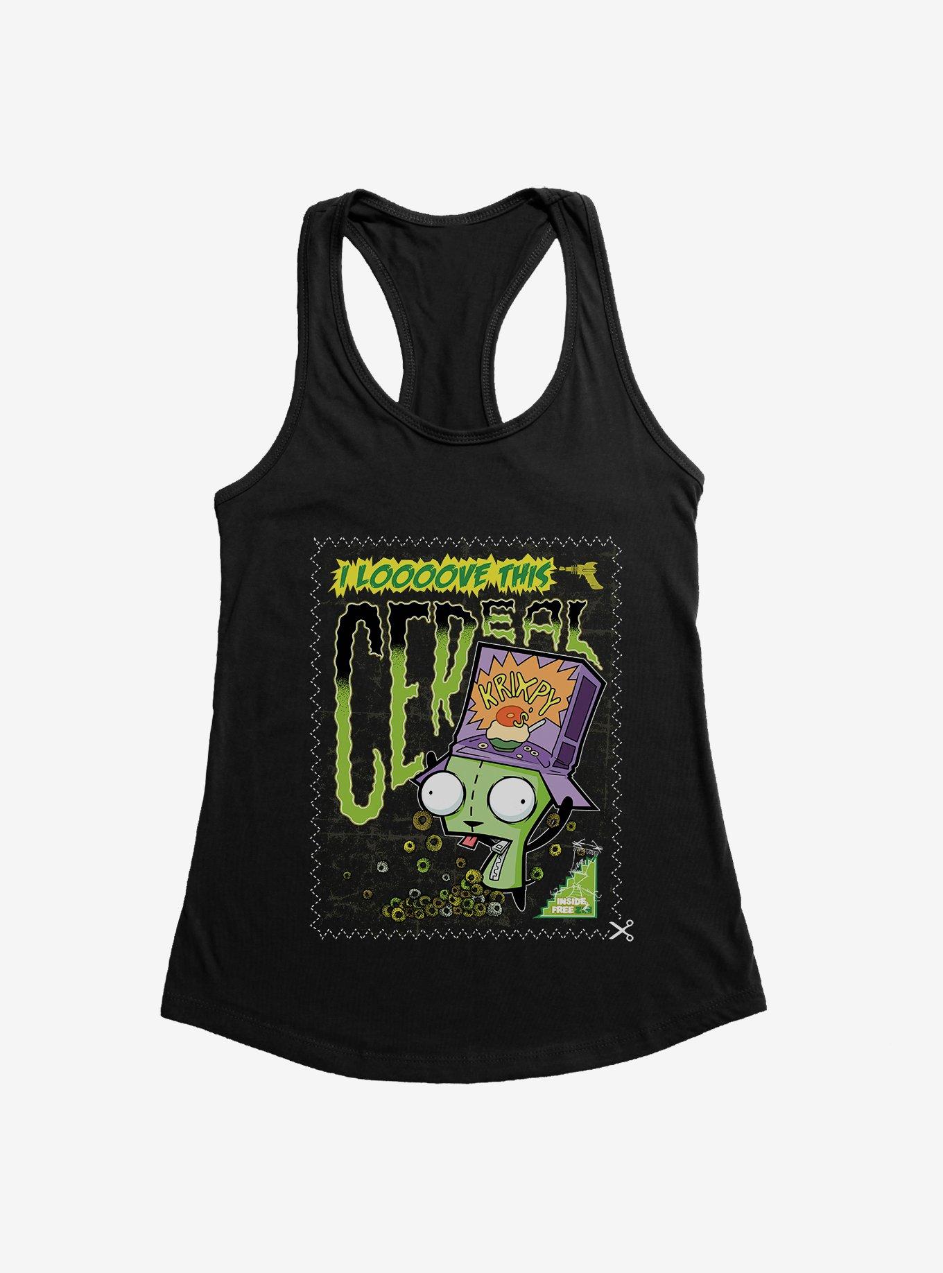 Invader Zim I Love Cereal Girls Tank