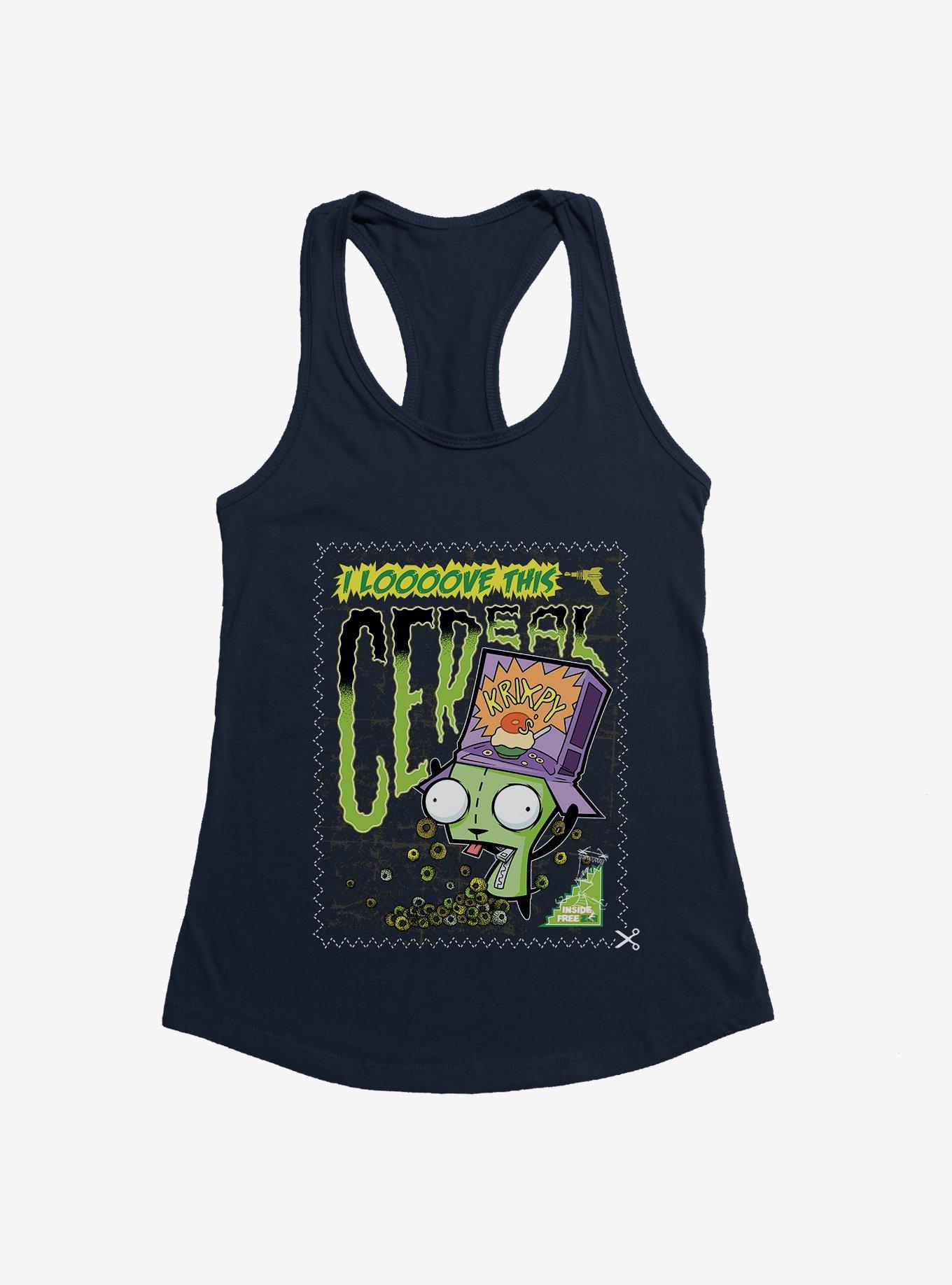 Invader Zim I Love Cereal Girls Tank
