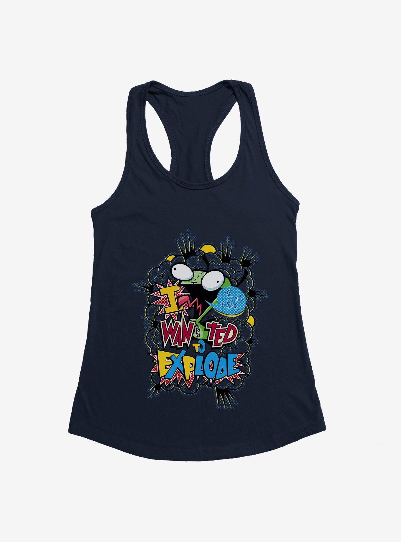 Invader Zim I Want To Explode Girls Tank, , hi-res