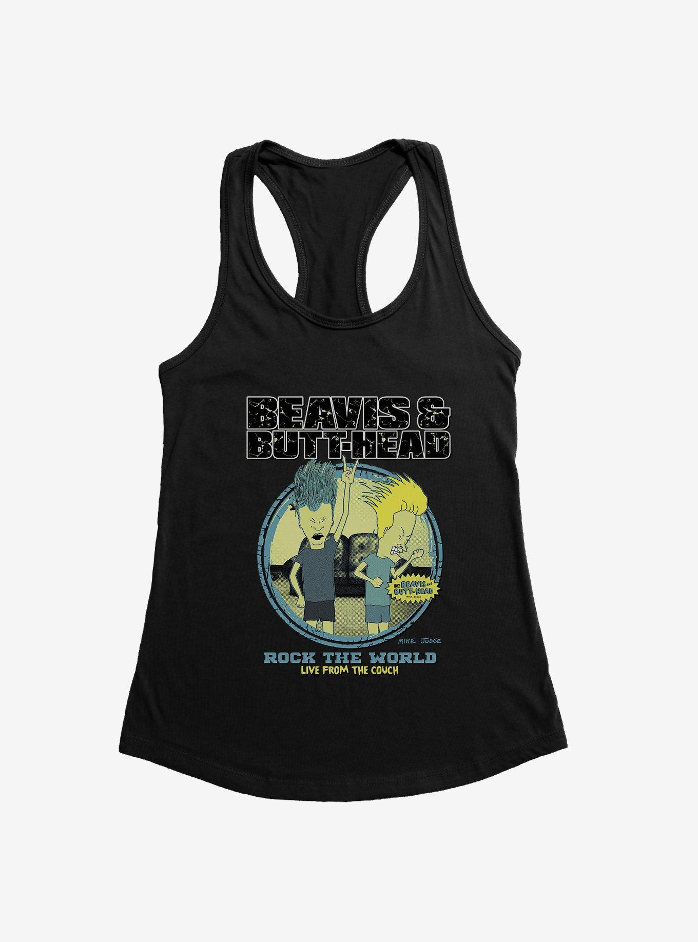 Beavis And Butthead Rock The World Girls Tank, , hi-res