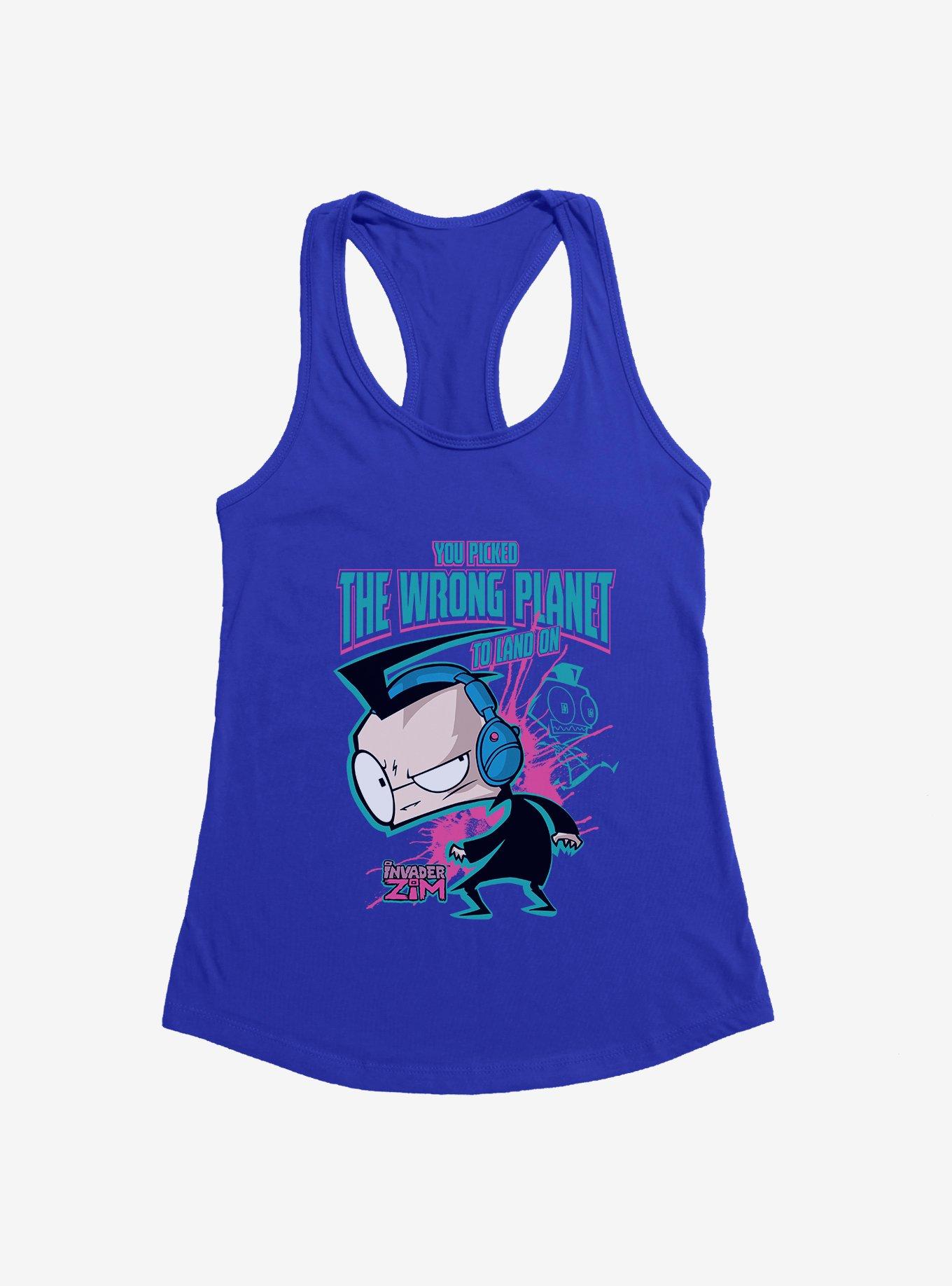 Invader Zim Dib You Picked The Wrong Planet To Land On Girls Tank, , hi-res