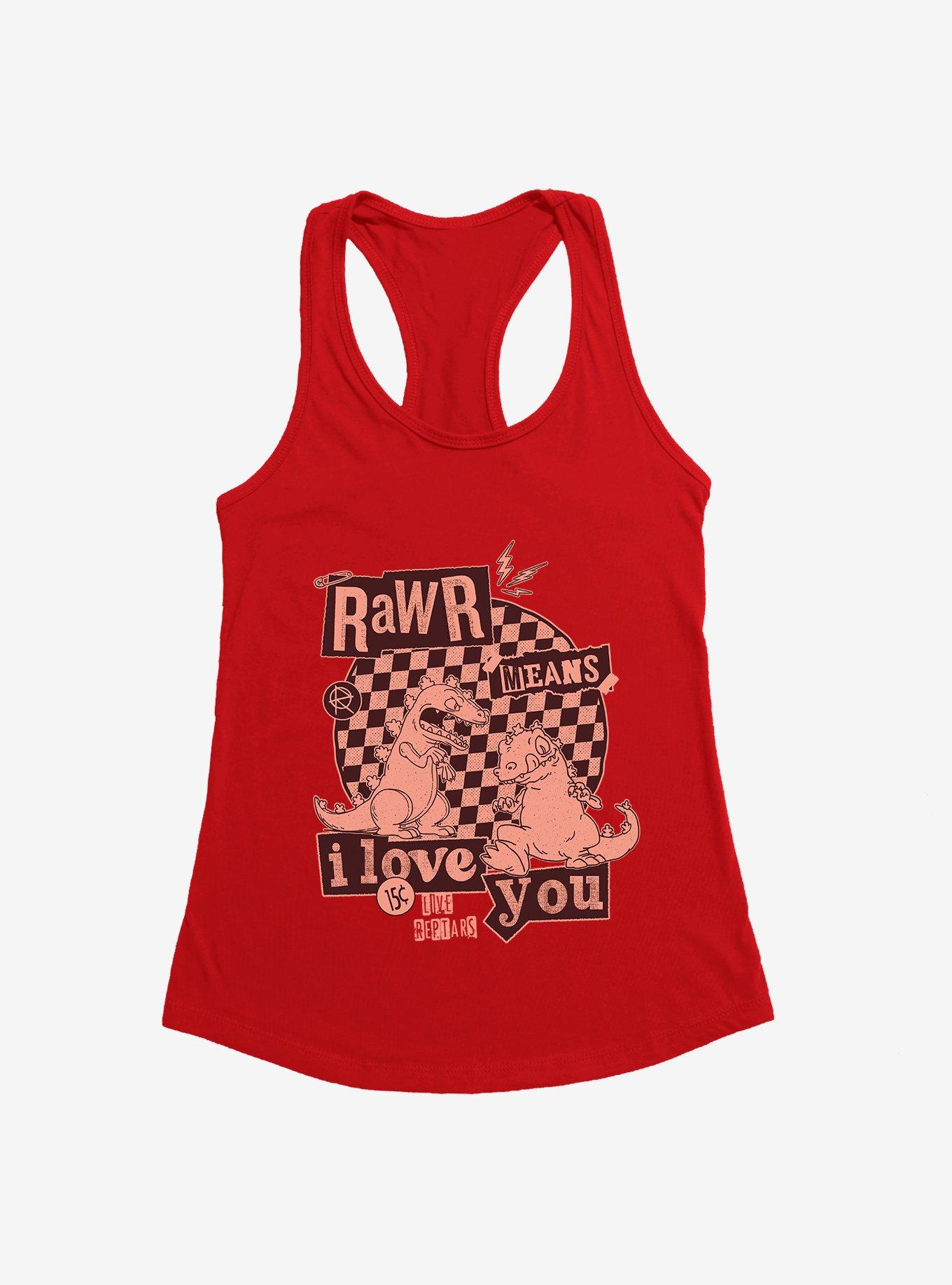 Rugrats Reptar Rawr Means I Love You Girls Tank, , hi-res