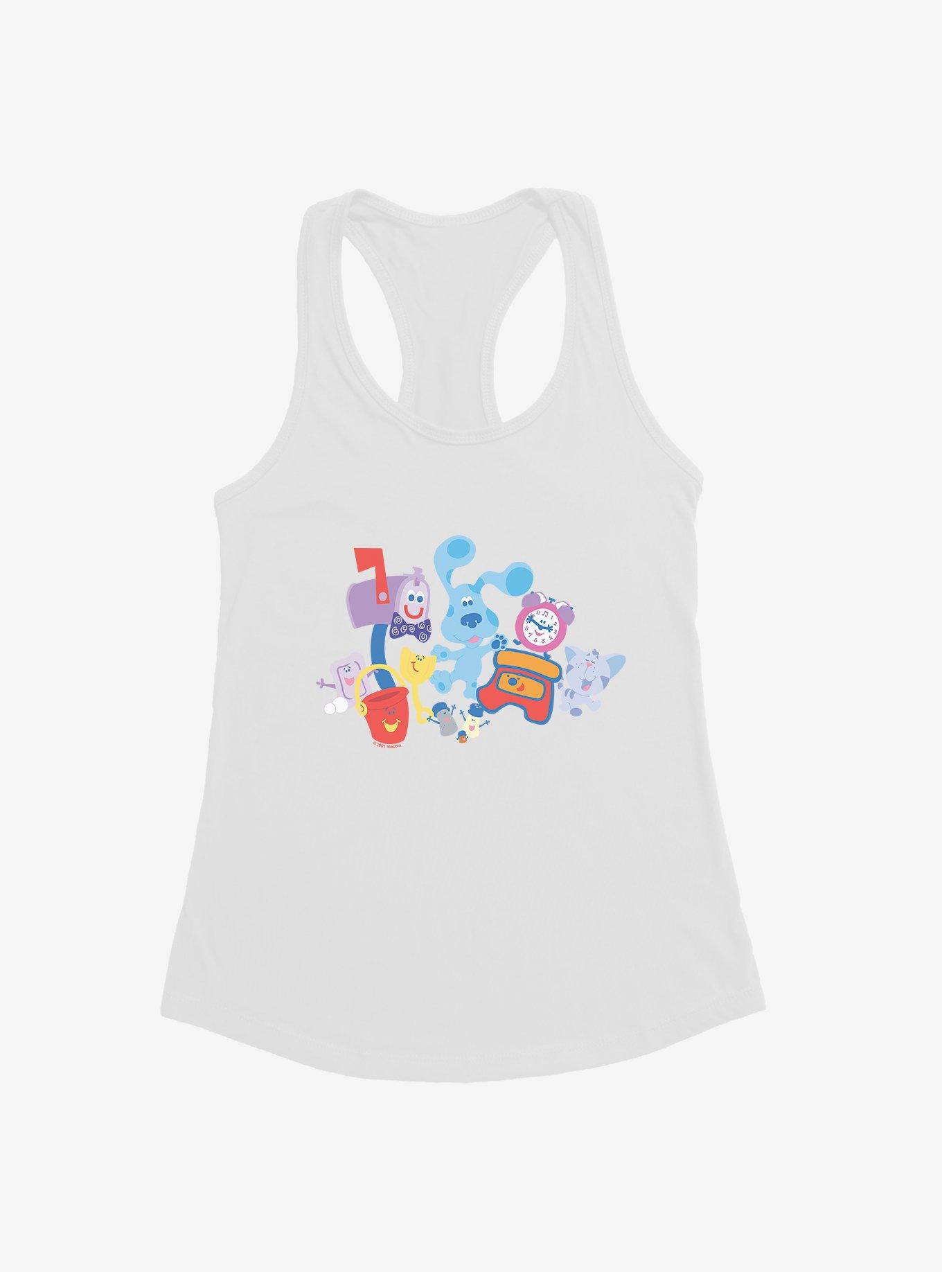 Blue's Clues Group Fun Girls Tank, WHITE, hi-res