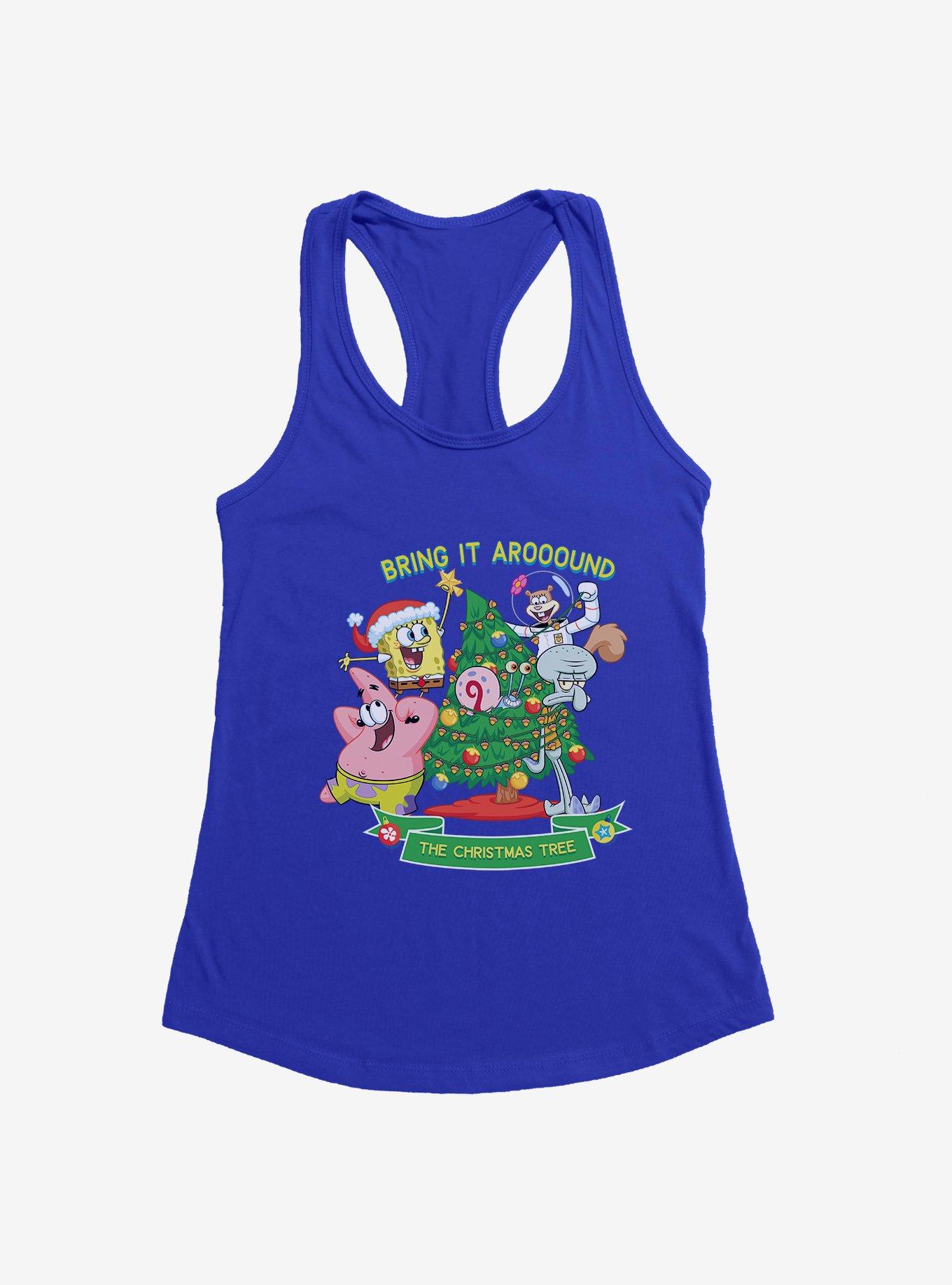 SpongeBob SquarePants Around The Christmas Tree Girls Tank, , hi-res