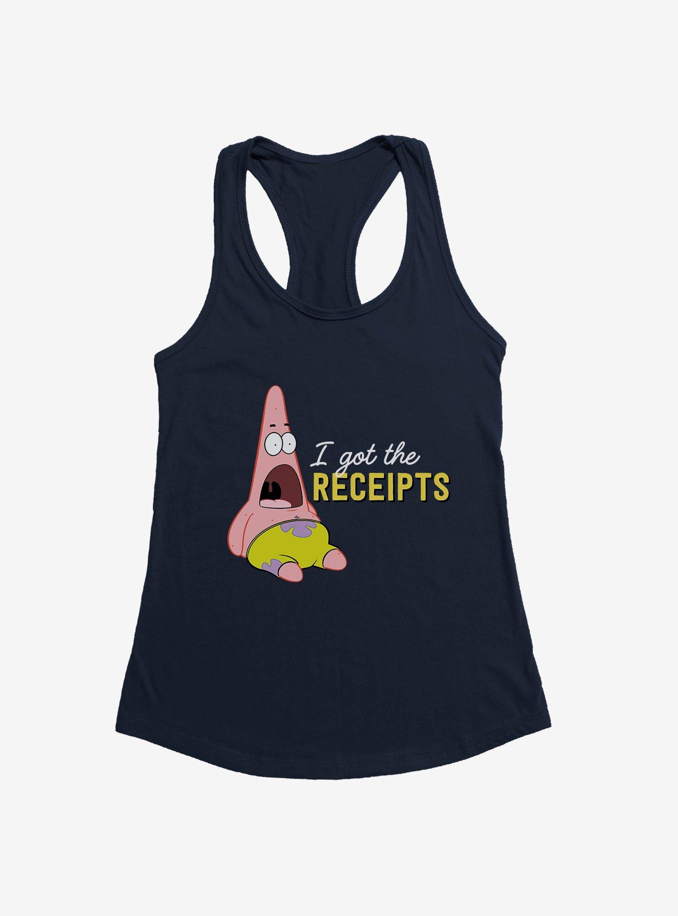 SpongeBob SquarePants Patrick I Got The Receipts Girls Tank