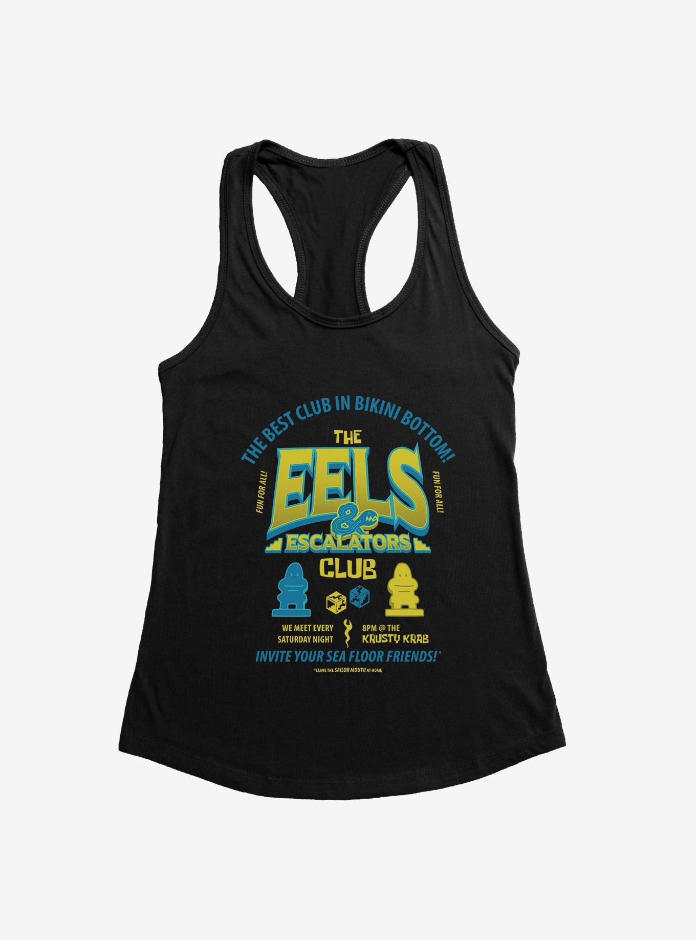 SpongeBob SquarePants The Eels & Escalators Club Girls Tank, BLACK, hi-res