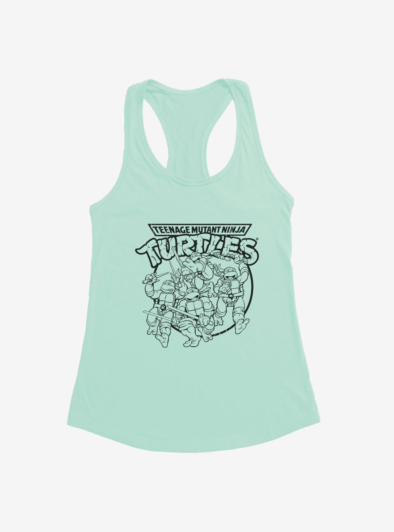 Teenage Mutant Ninja Turtles Cartoon Title Logo Girls Tank, , hi-res