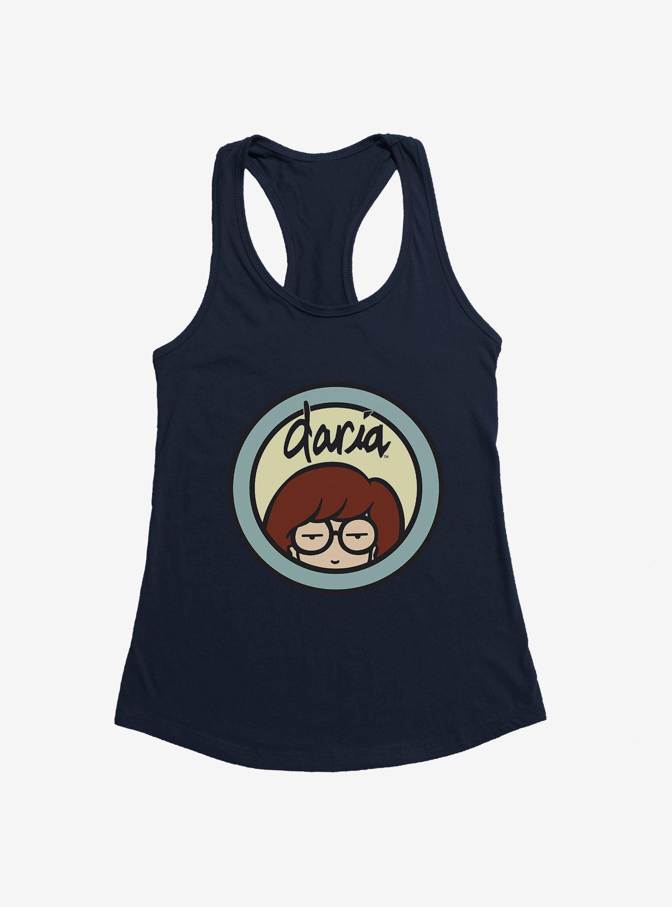 Daria Title Logo Girls Tank, MIDNIGHT NAVY, hi-res