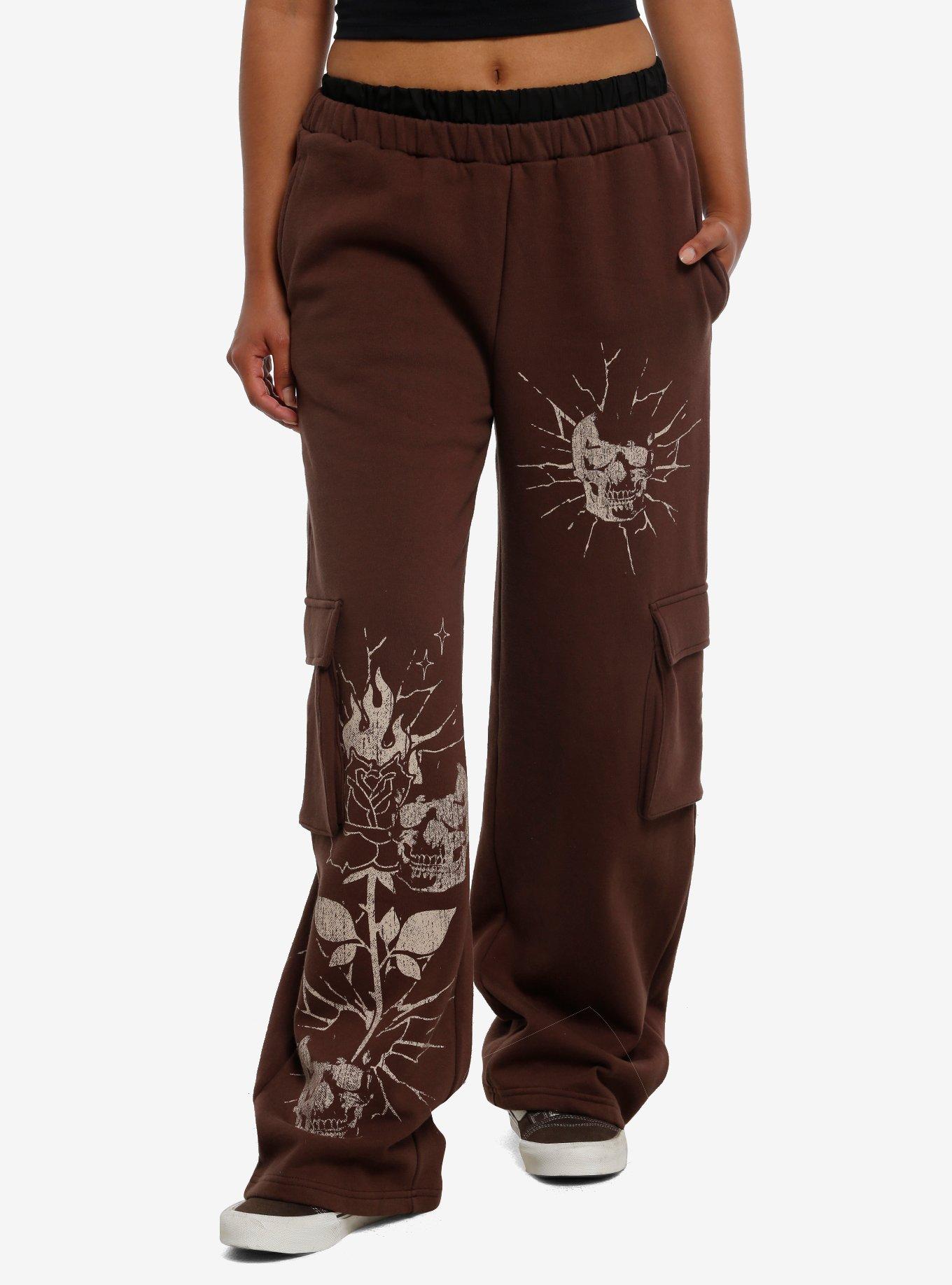 Skull Lonely Soul Double Waist Girls Lounge Pants, , hi-res