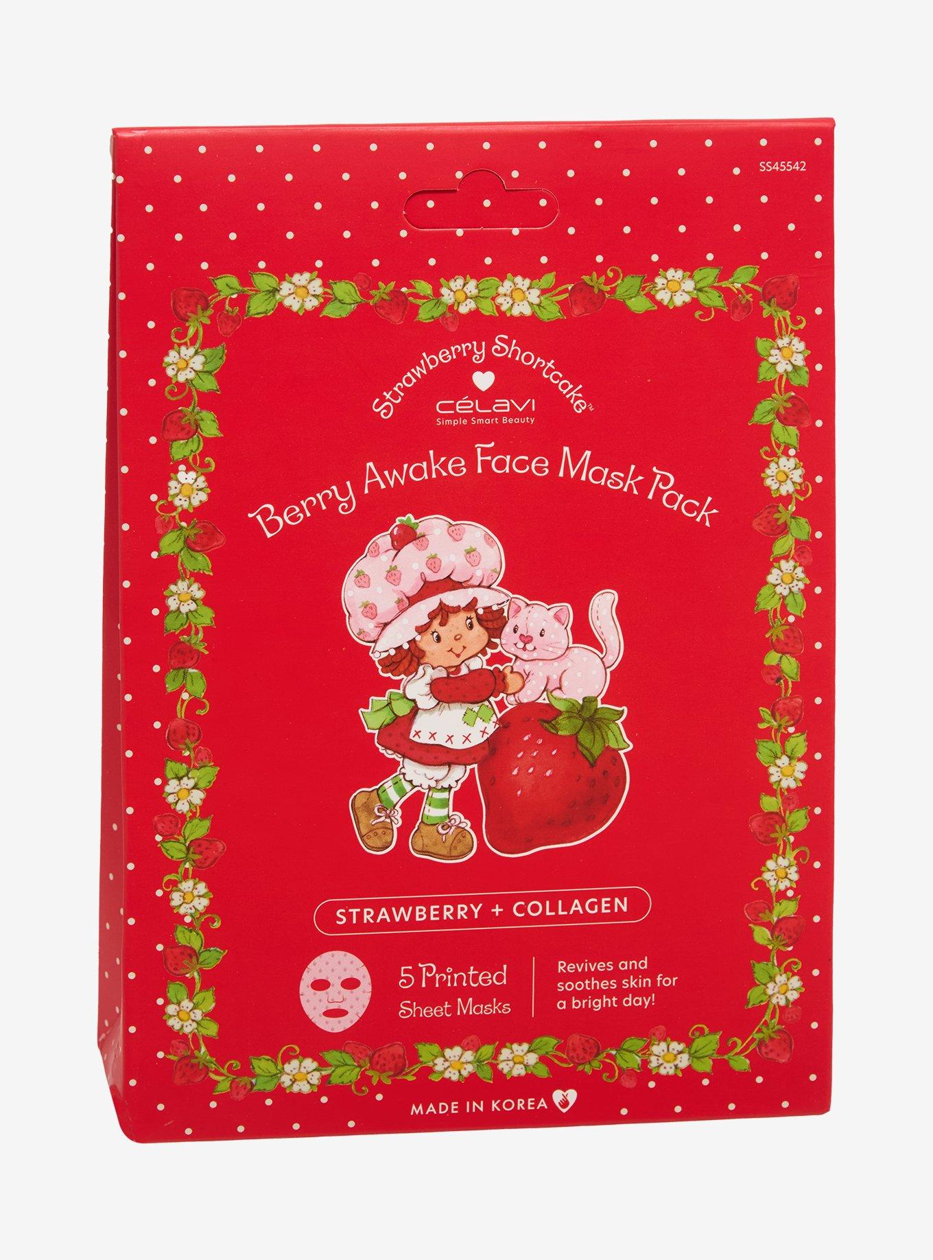 Célavi Strawberry Shortcake Berry Awake Face Mask Set, , hi-res