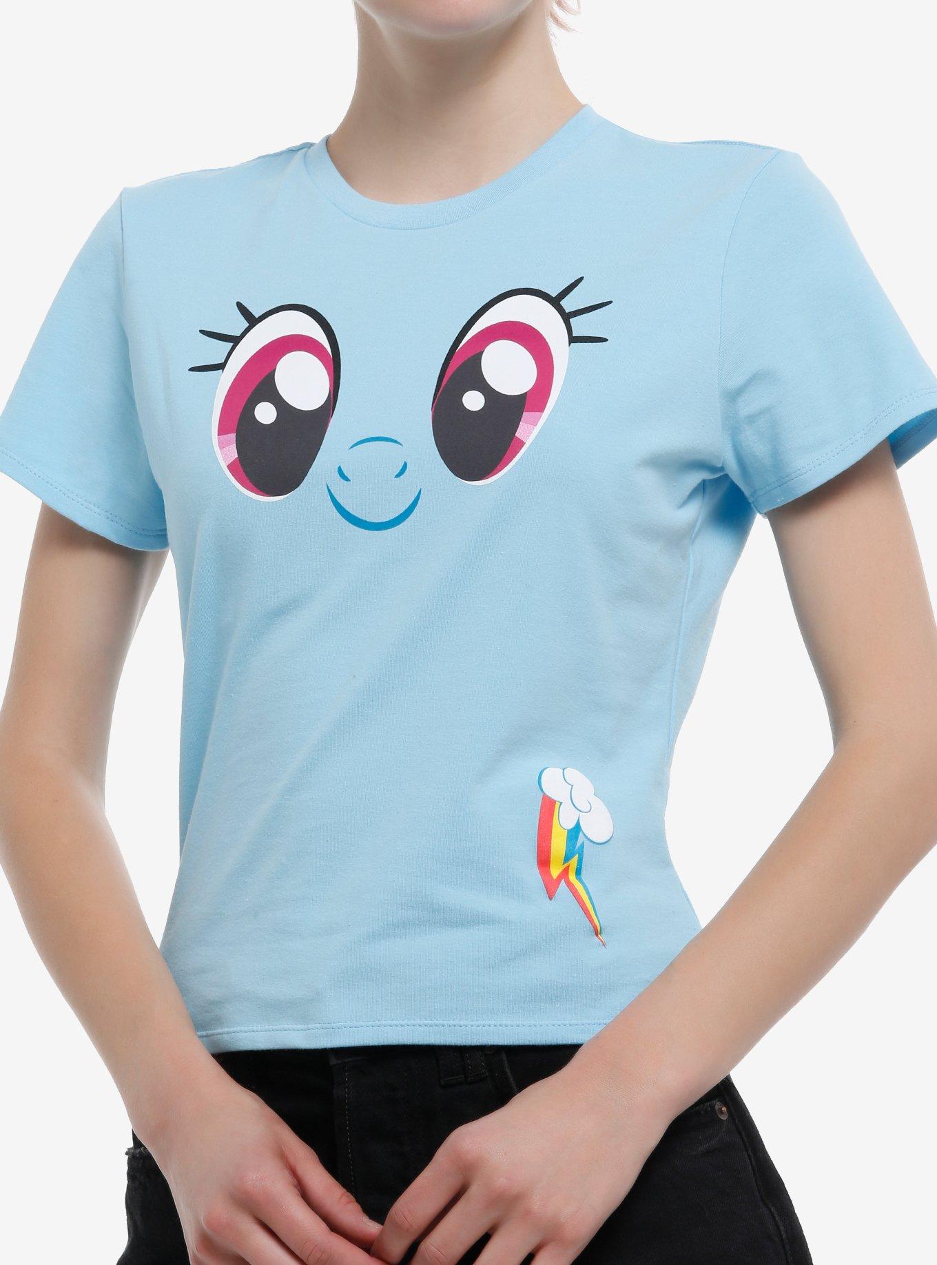 My Little Pony Rainbow Dash Face Girls Baby T-Shirt, , hi-res