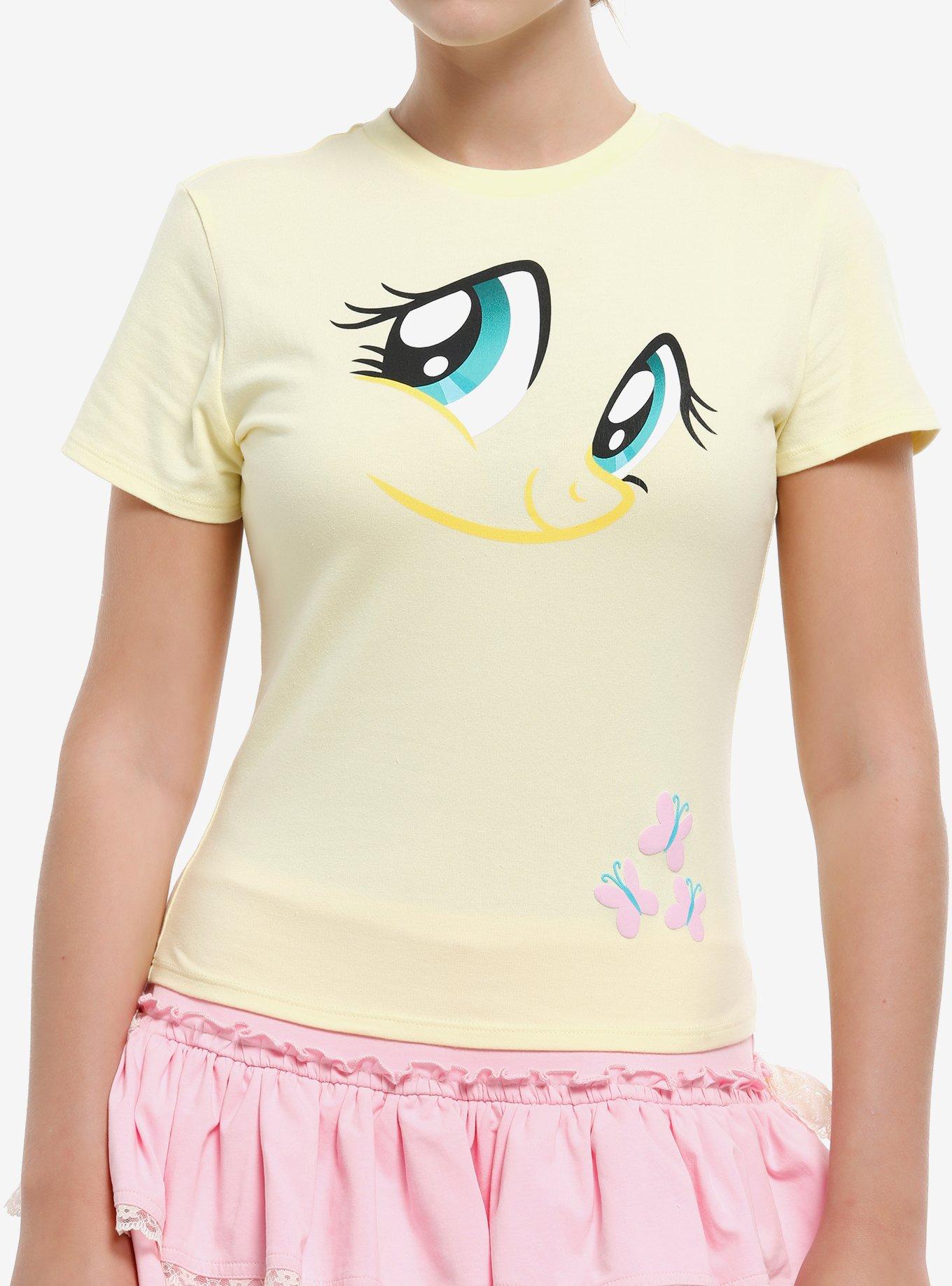 My Little Pony Fluttershy Face Girls T-Shirt, , hi-res