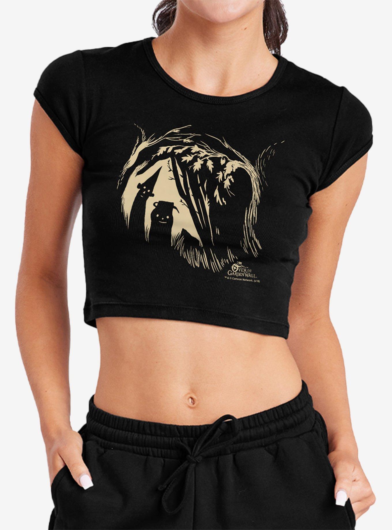 Over The Garden Wall Boom Cover Cap Sleeve Baby Rib Women's Crop Top, , hi-res