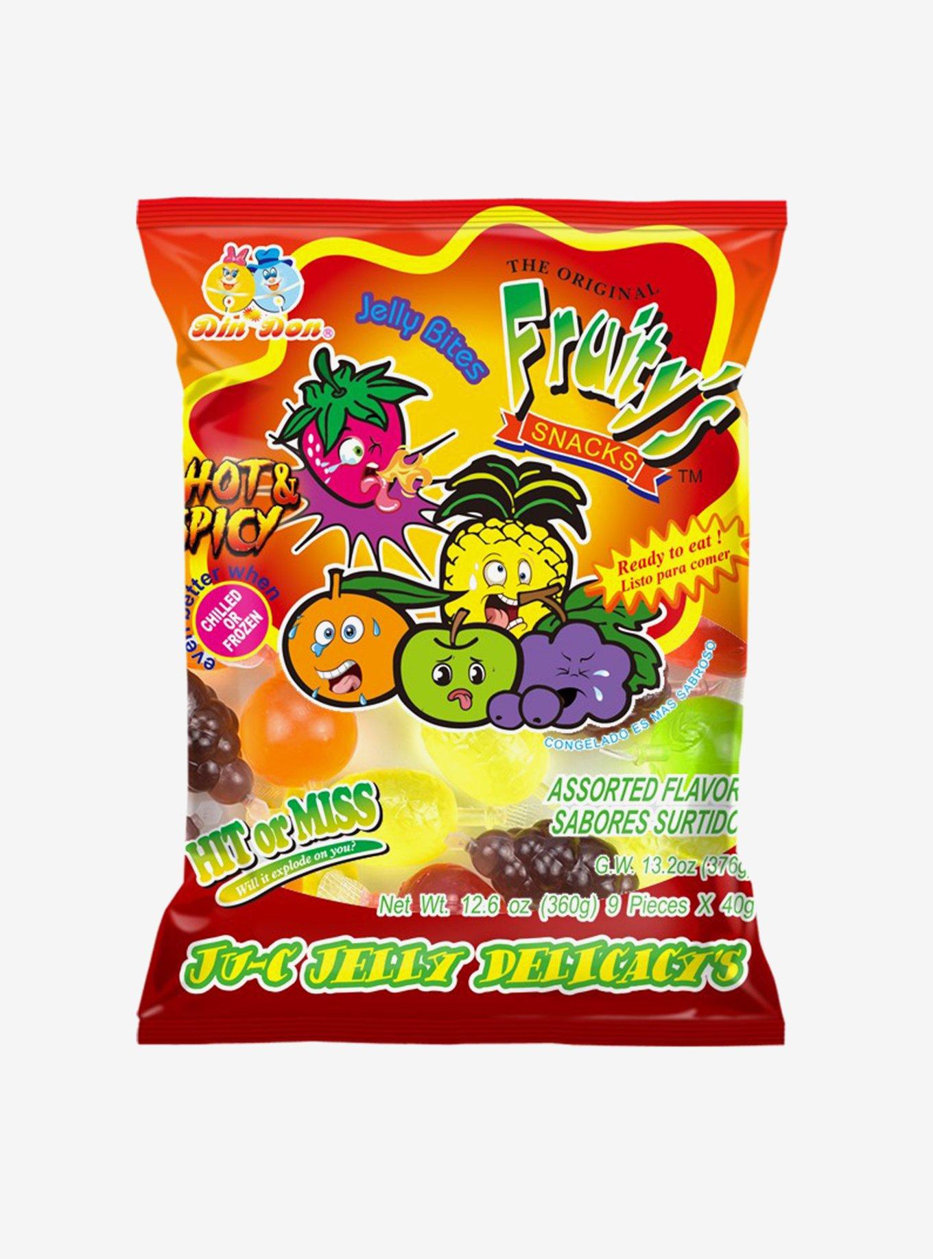 Din Don Fruity's Ju-C Hot & Spicy Jelly Fruit Snacks, , hi-res