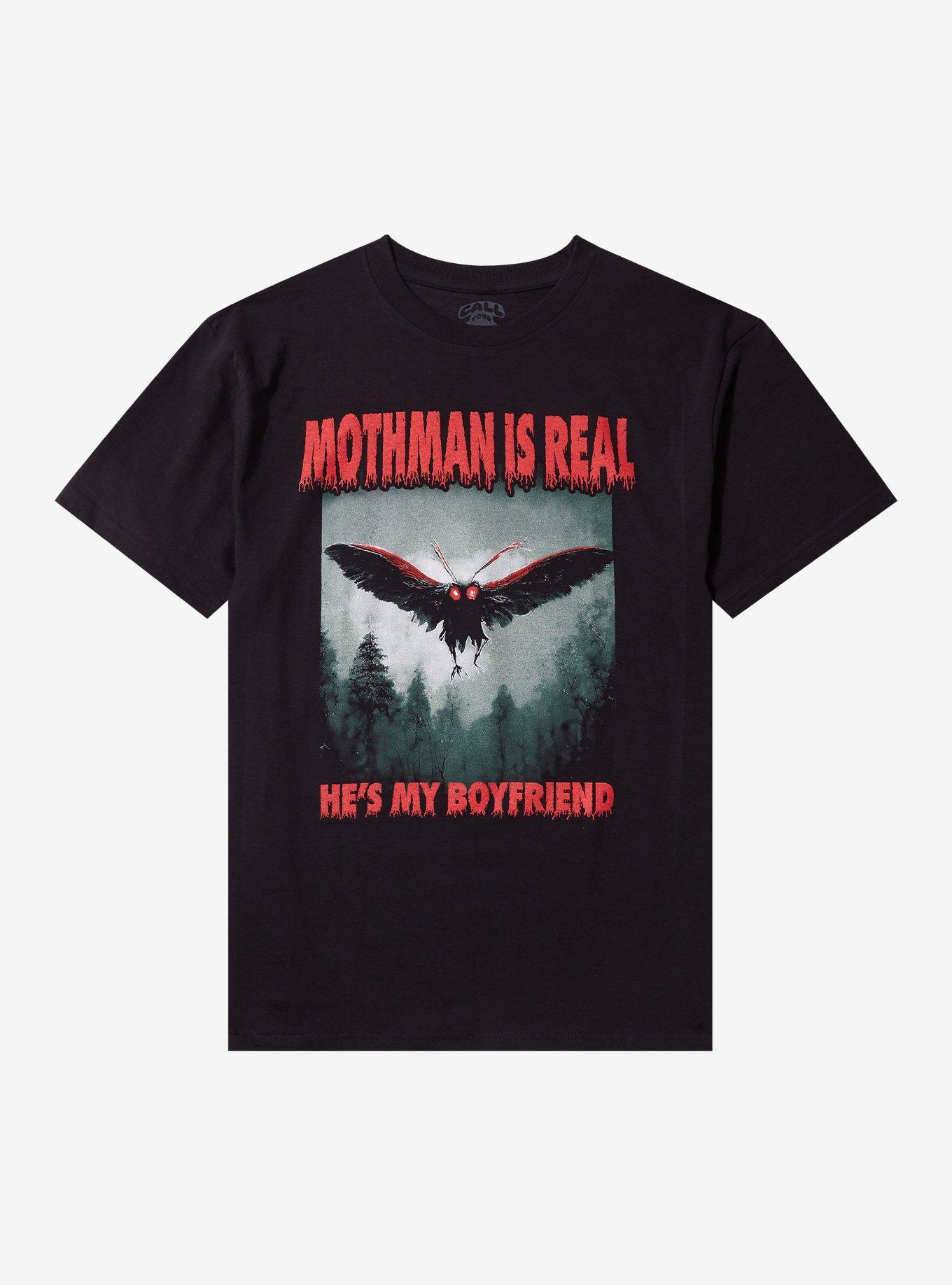 Mothman Is My Boyfriend T-Shirt By Call Your Mother, , hi-res