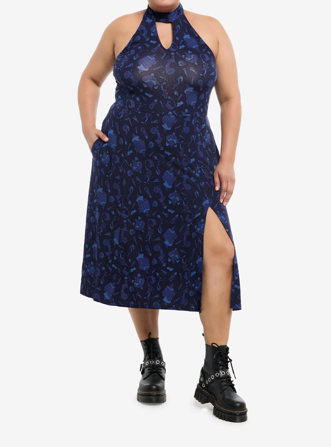 Her Universe Disney The Emperor's New Groove Yzma Halter Dress Plus Size, , hi-res