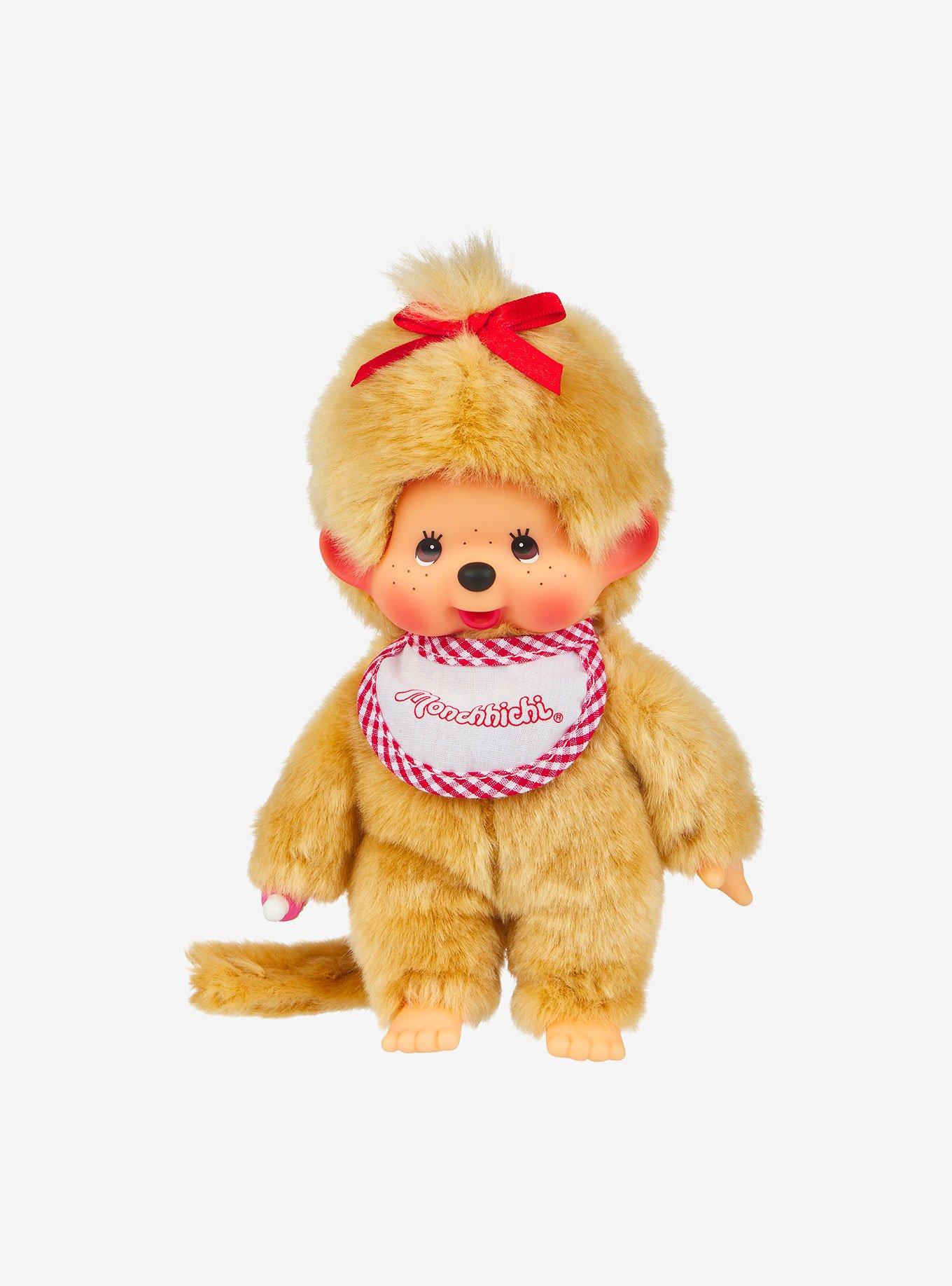 Monchhichi Beige Girl Doll, , hi-res