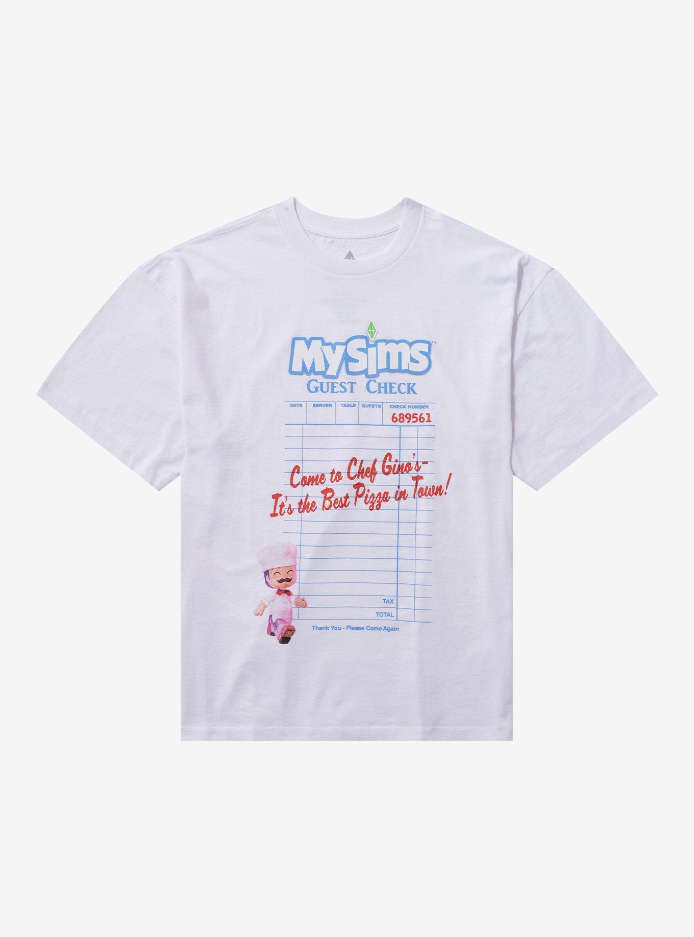 MySims Chef Gino's Receipt Girls T-Shirt | Hot Topic