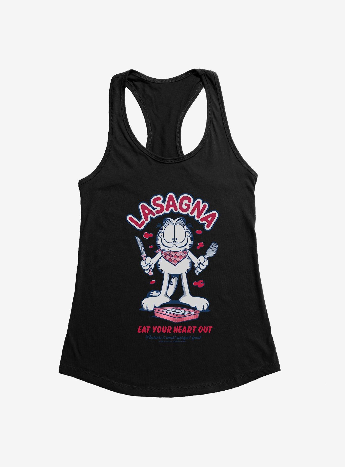 Garfield Lasagna Eat Your Heart Out Girls Tank, , hi-res