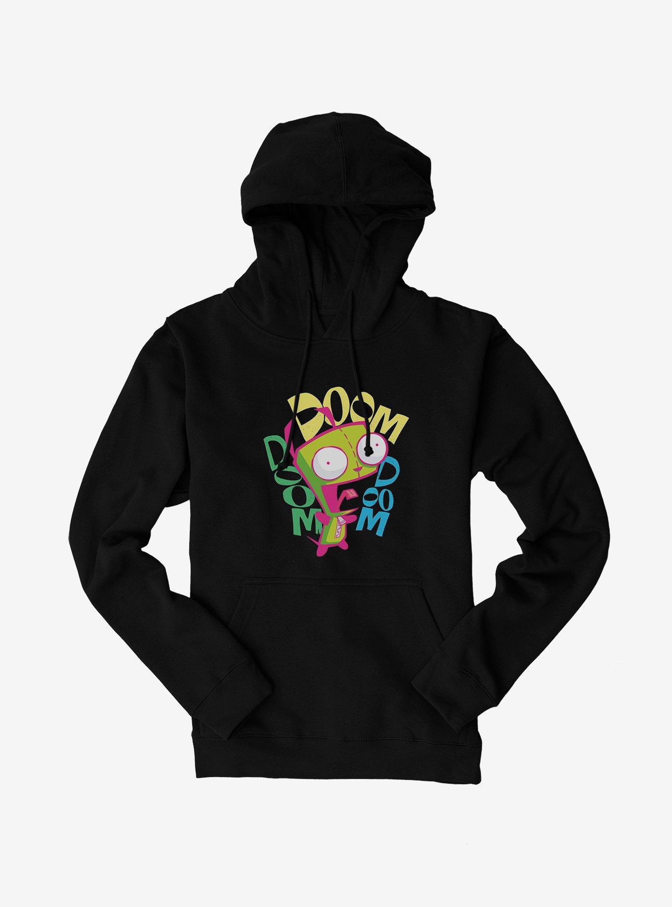 Invader Zim Doom Hoodie, BLACK, hi-res