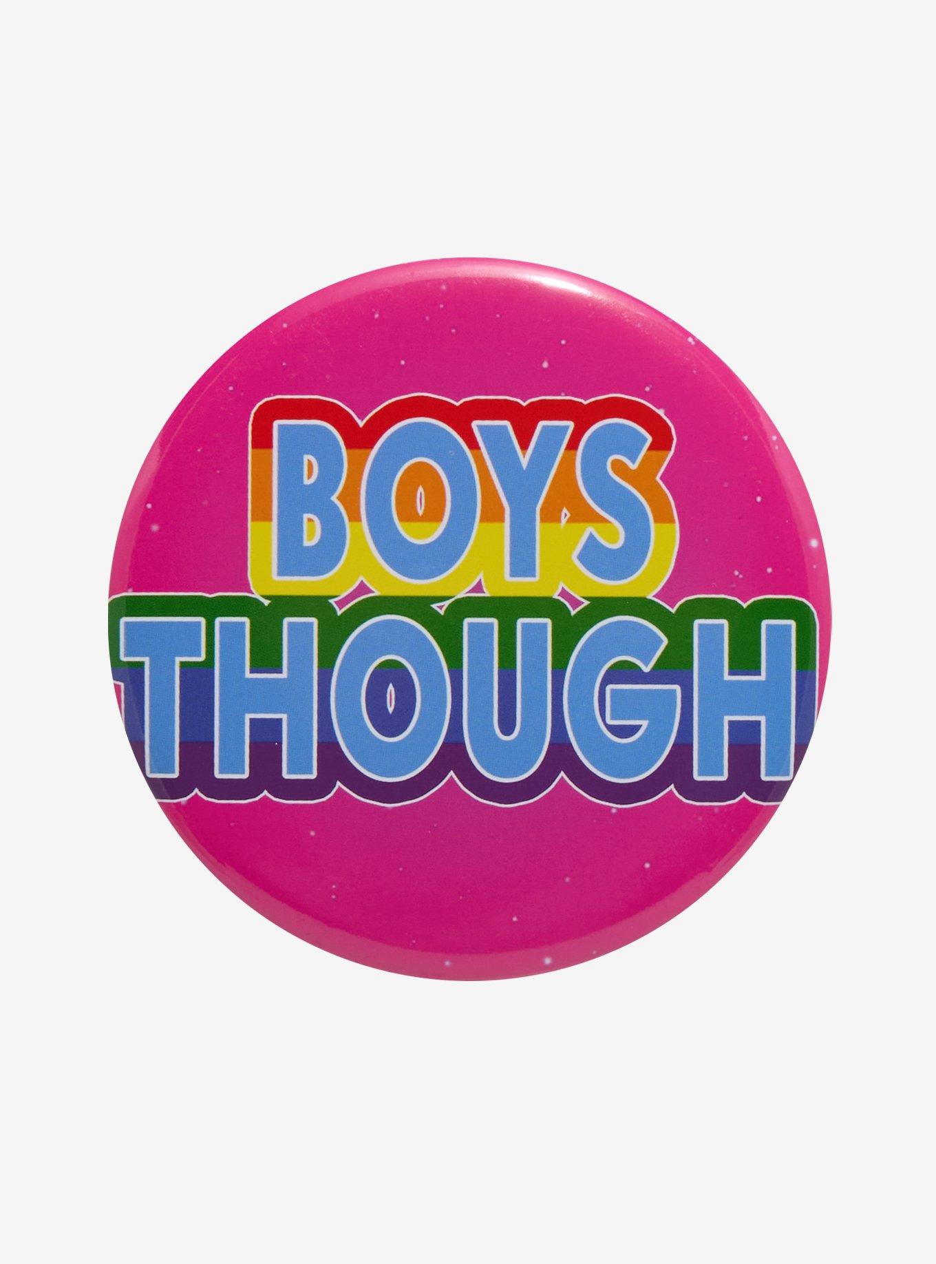 Boys Though Pride 3 Inch Button, , hi-res