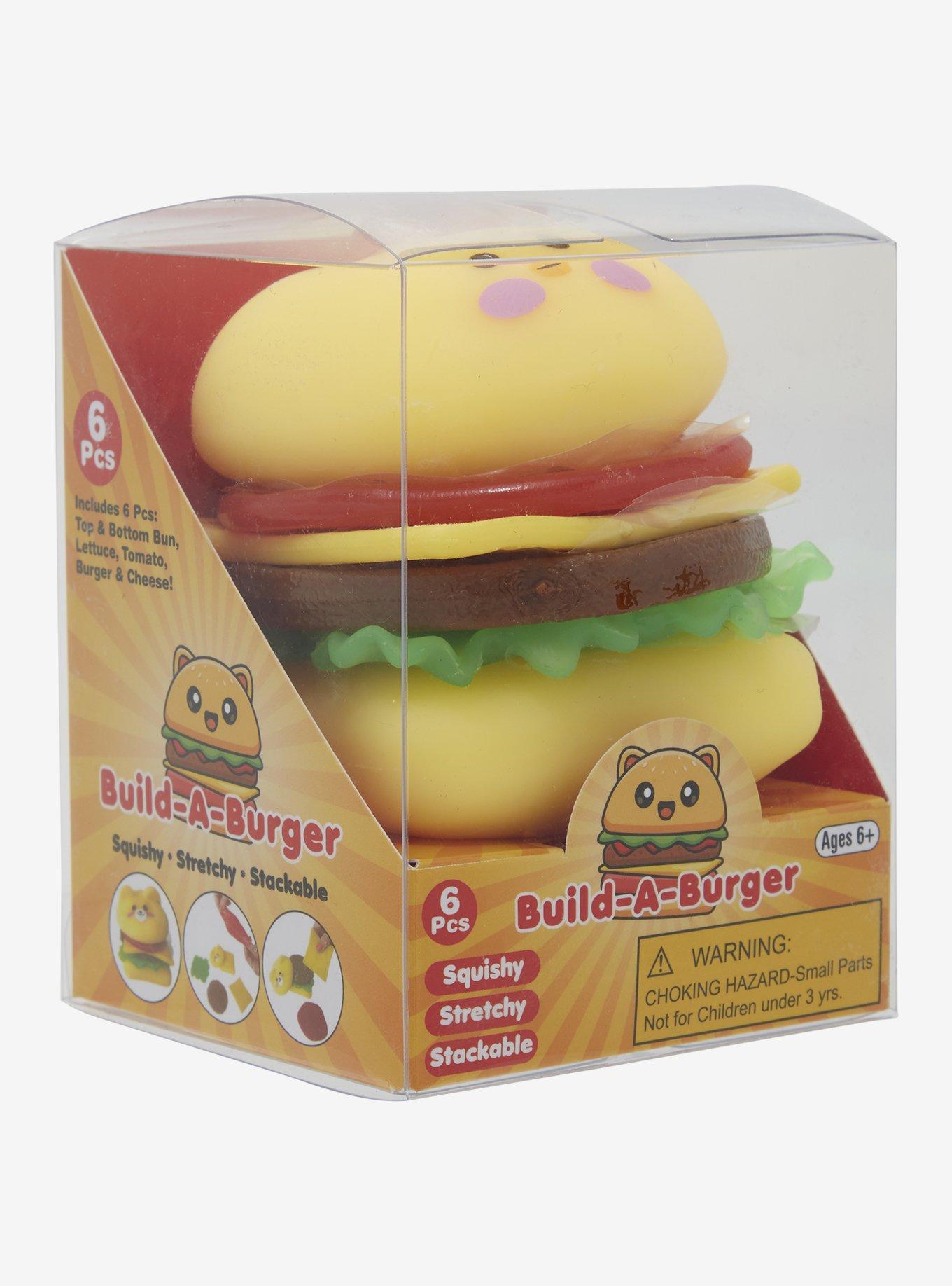 Build-A-Burger Squishy Toy Set, , hi-res