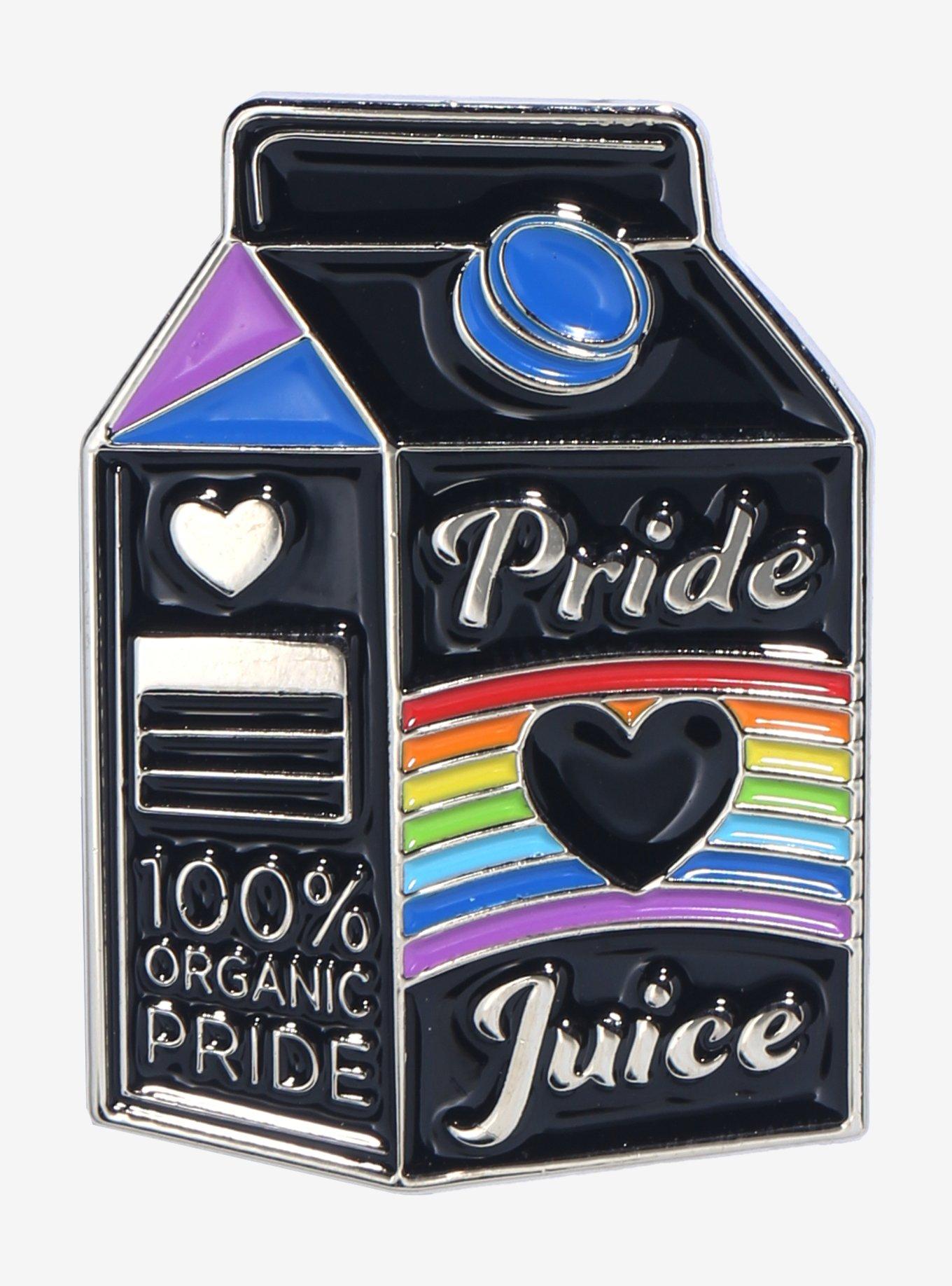 Pride Juice Carton Enamel Pin, , hi-res