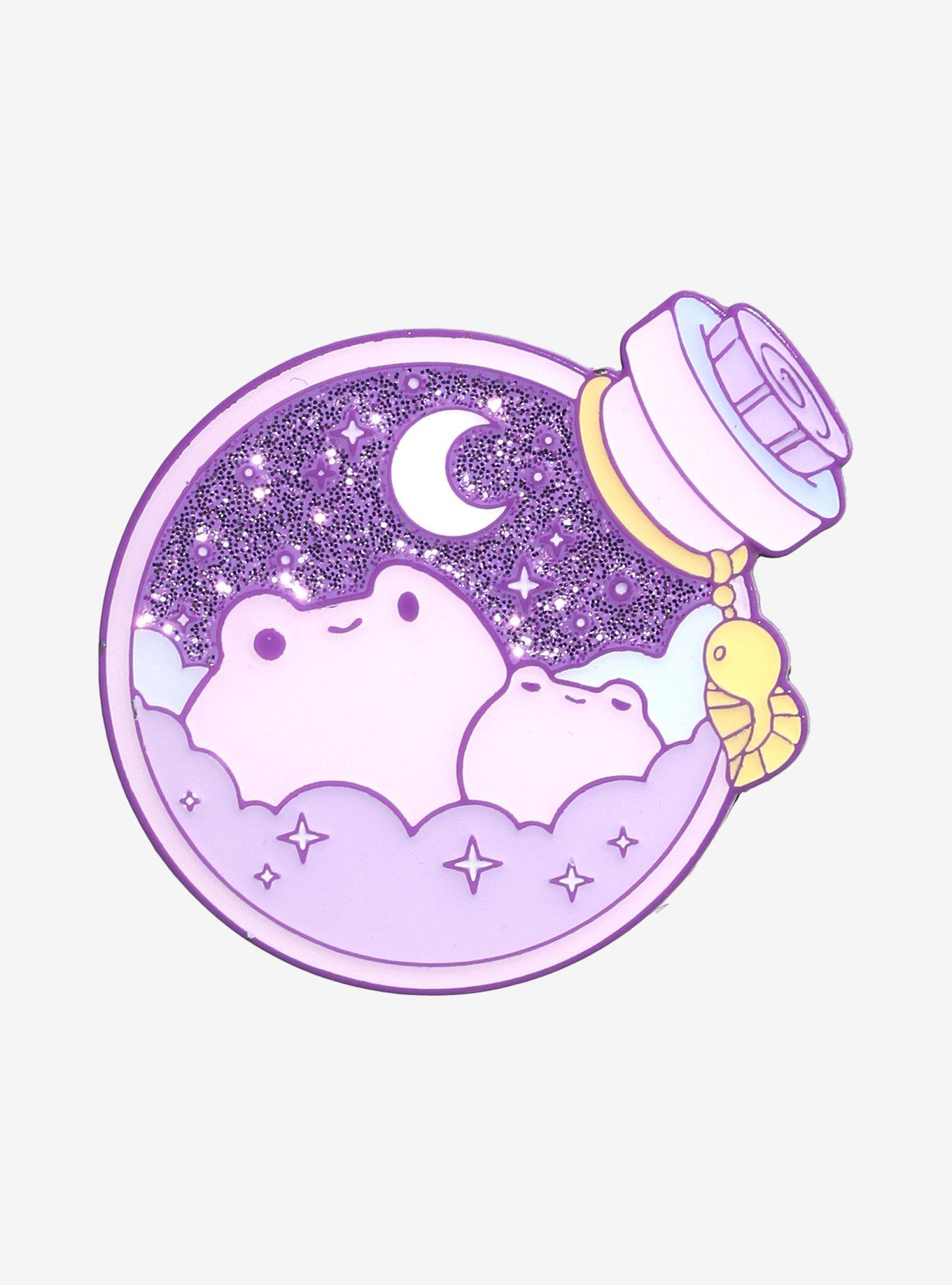 Frog Potion Bottle Enamel Pin By Rihnlin, , hi-res