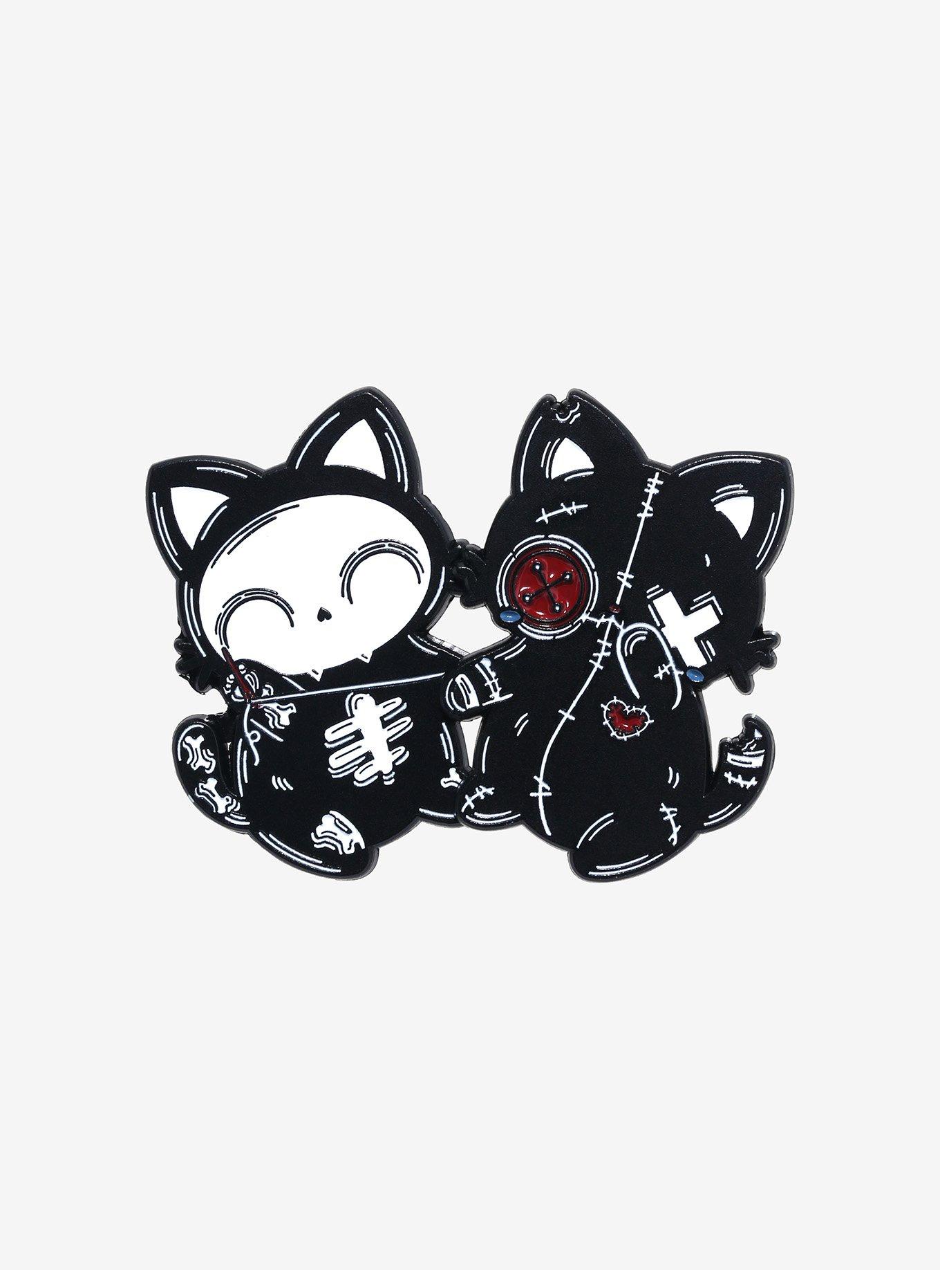 Pvmpkin Art Cat Pals Magnetic Enamel Pin Set, , hi-res