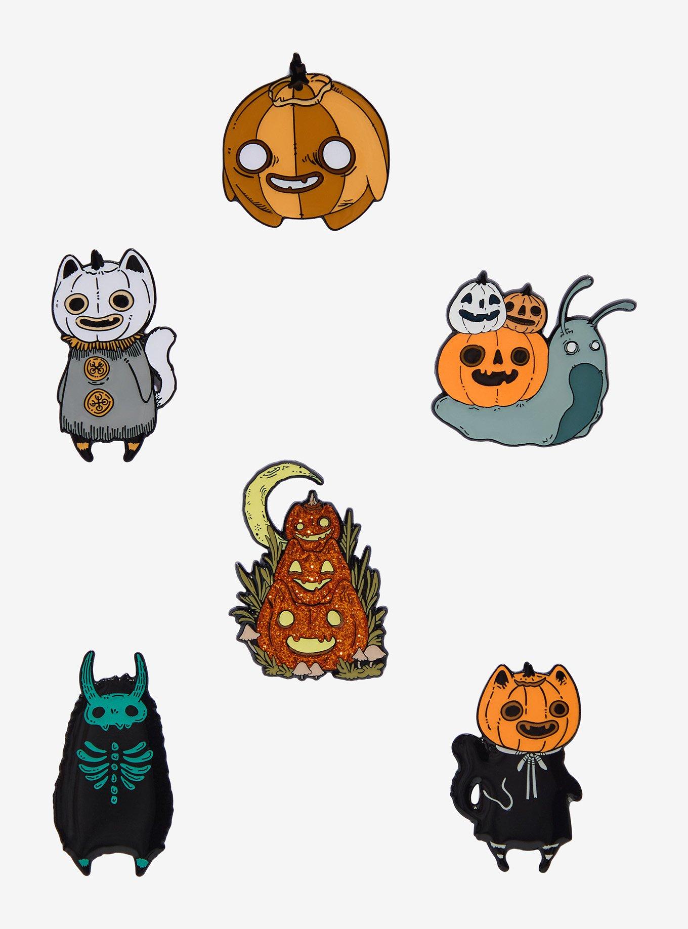 Spooky Pumpkin Creatures Blind Box Enamel Pin By Guild Of Calamity, , hi-res