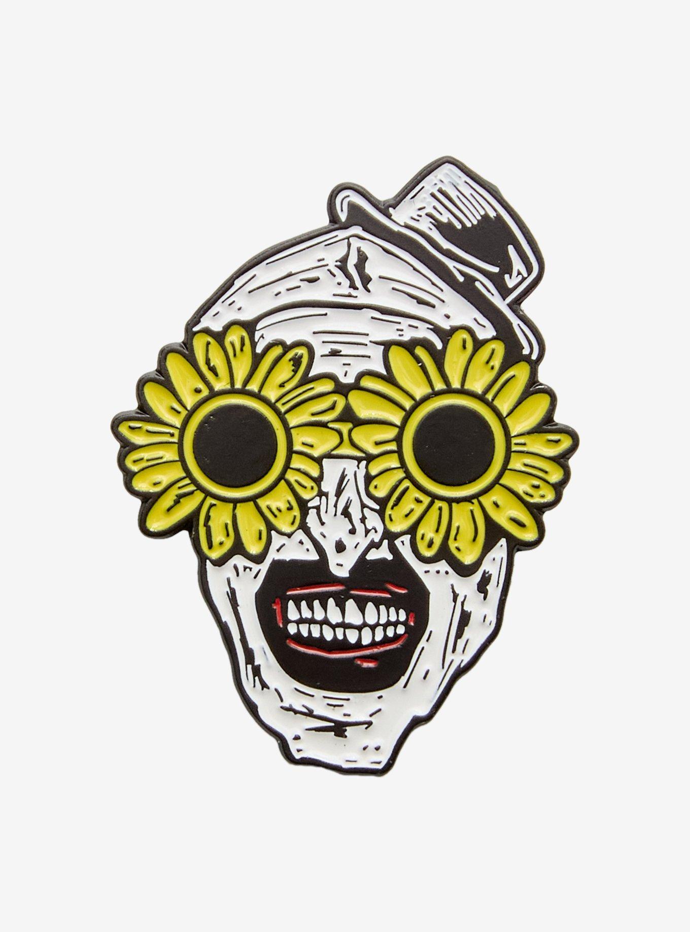 Terrifier Art The Clown Sunglasses Enamel Pin Hot Topic Exclusive, , hi-res