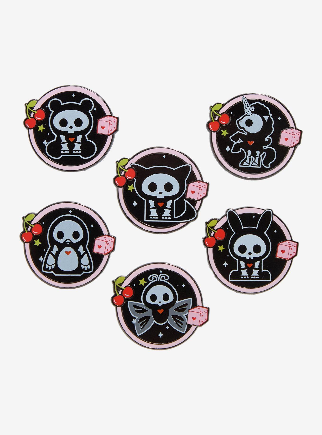 Skelanimals Cherry Blind Box Enamel Pin, , hi-res