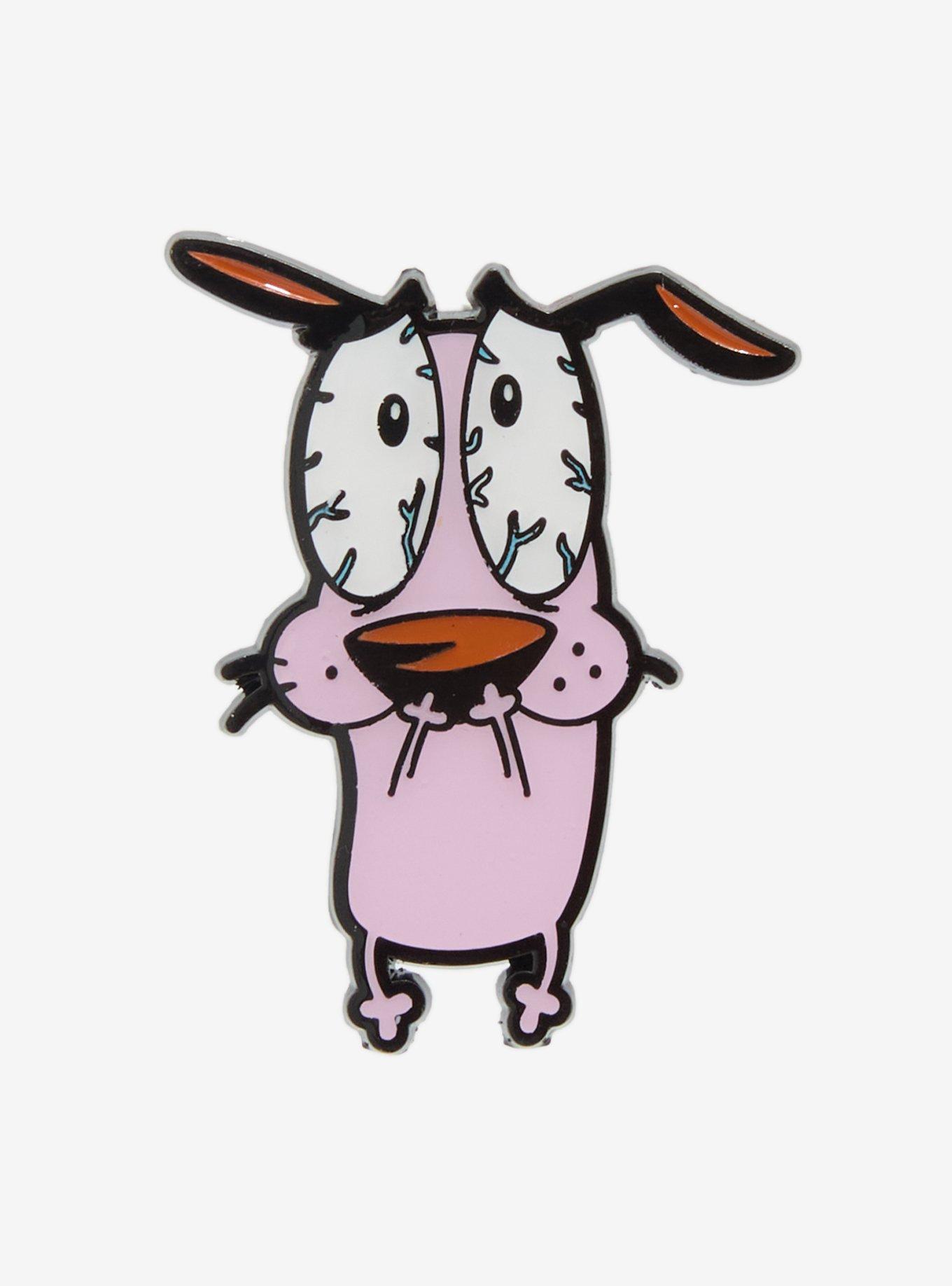 Courage The Cowardly Dog Scared Enamel Pin, , hi-res